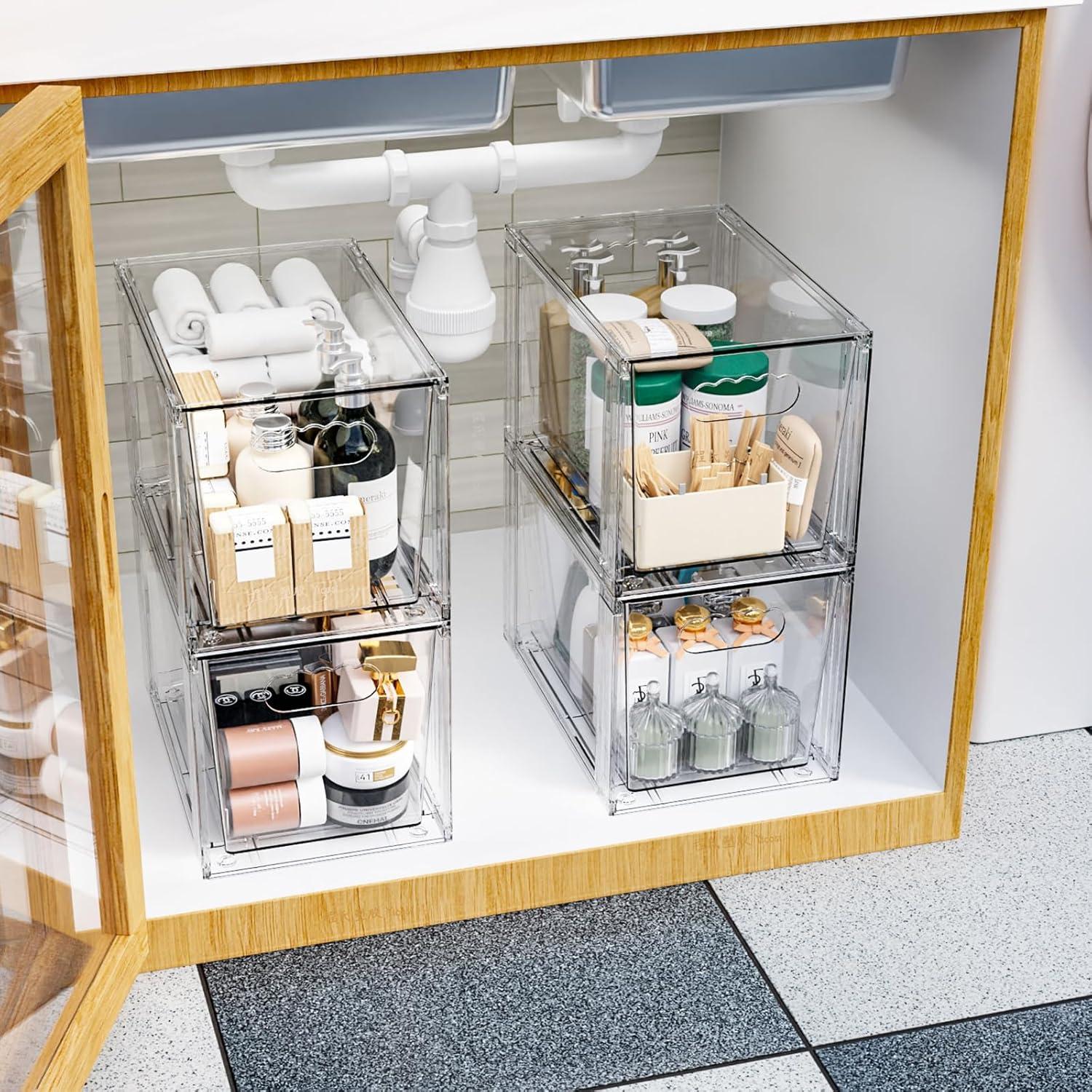 Cajones de Almacenamiento Apilables SuoXing 4 Piezas 28.2 cm