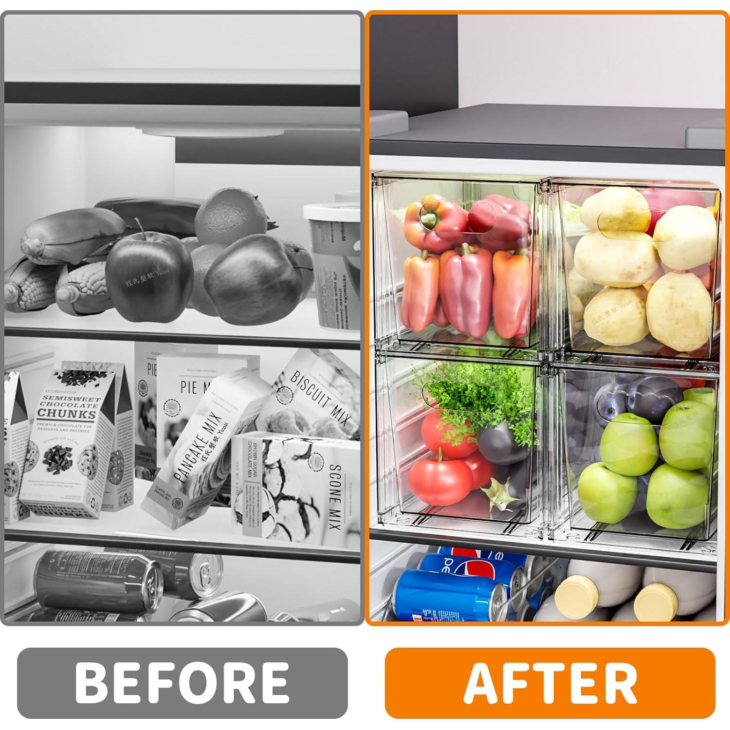 Cajones de Almacenamiento Apilables SuoXing 4 Piezas 28.2 cm