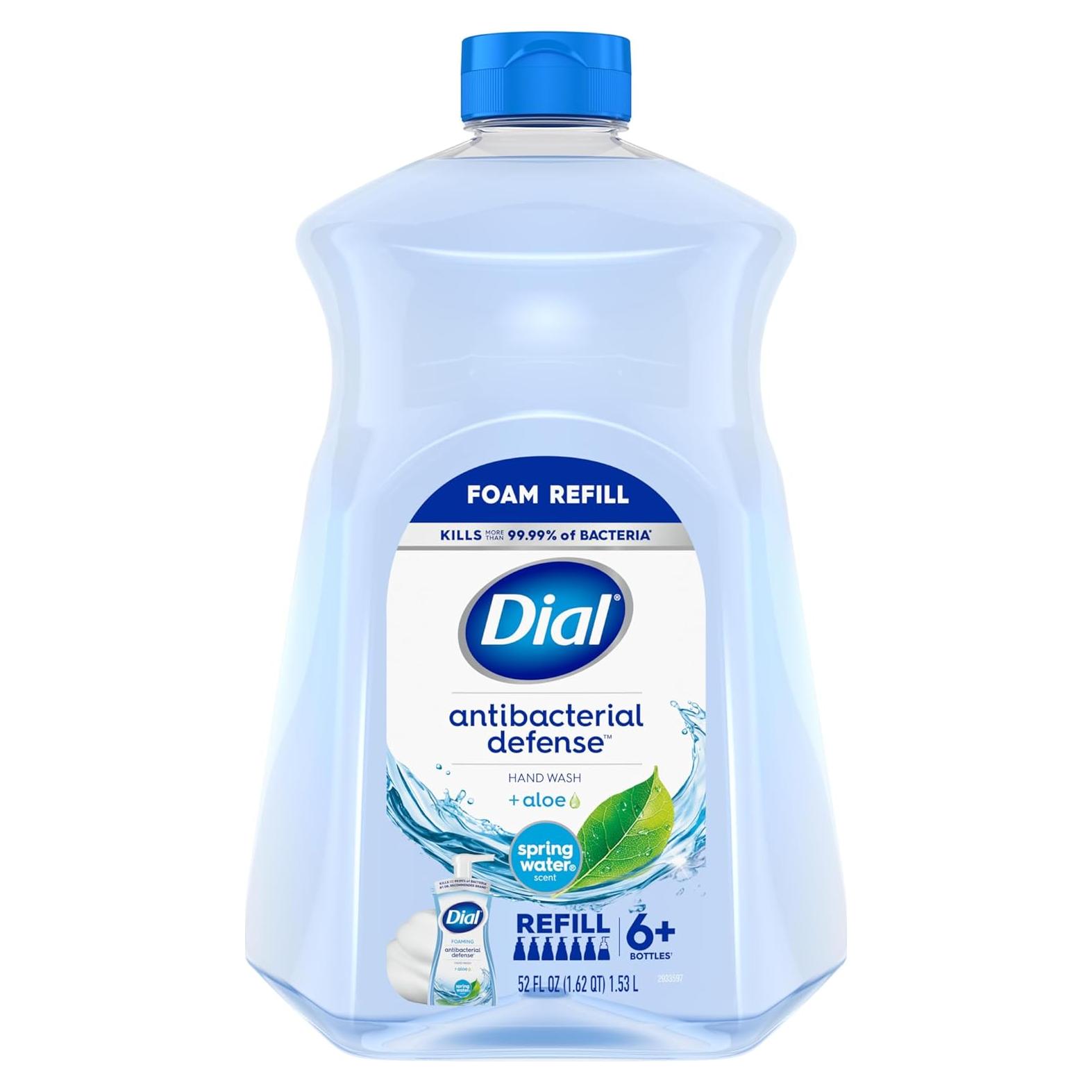 Jabón de Manos Espumoso Antibacteriano Dial 1.47 kg Agua de Primavera