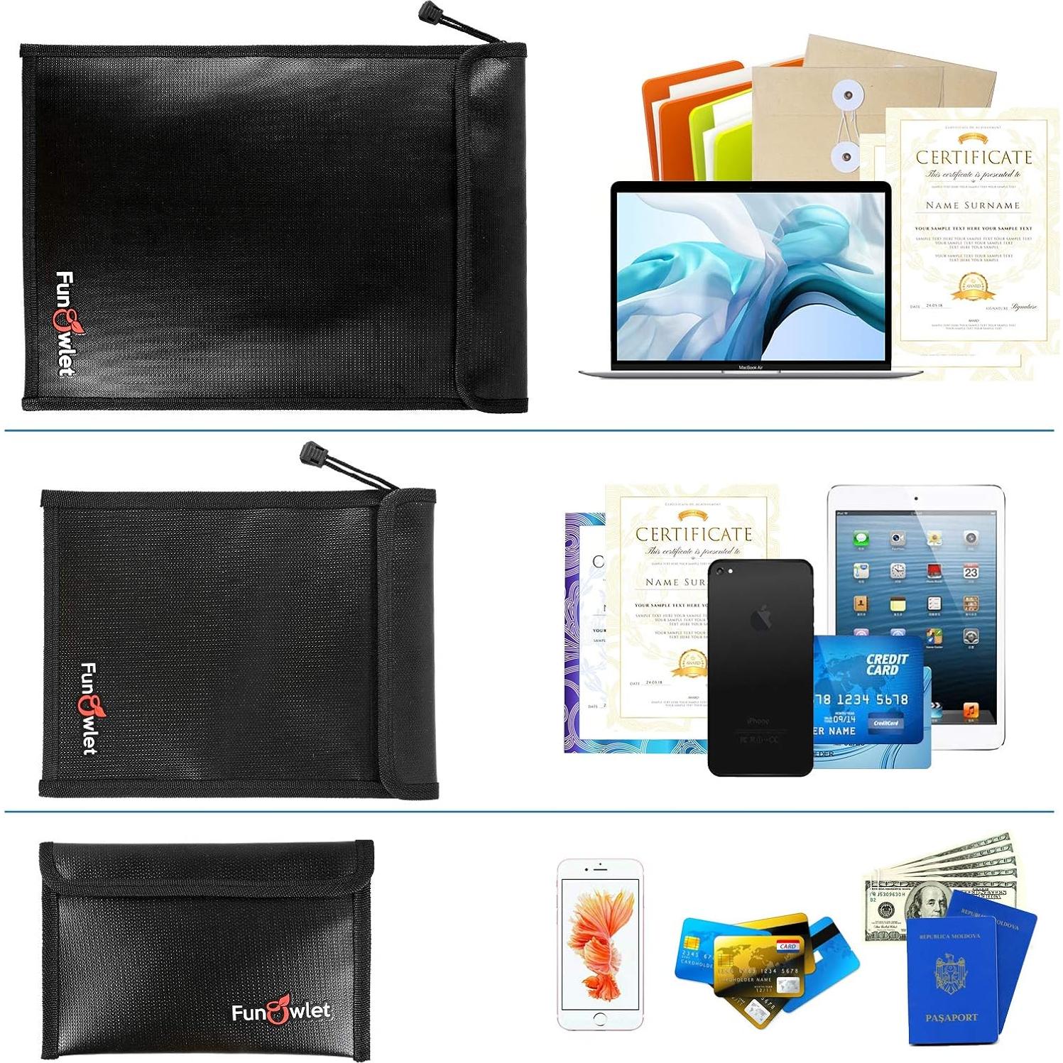 Bolsa de Documentos Resistente al Fuego y Agua - FunOwlet