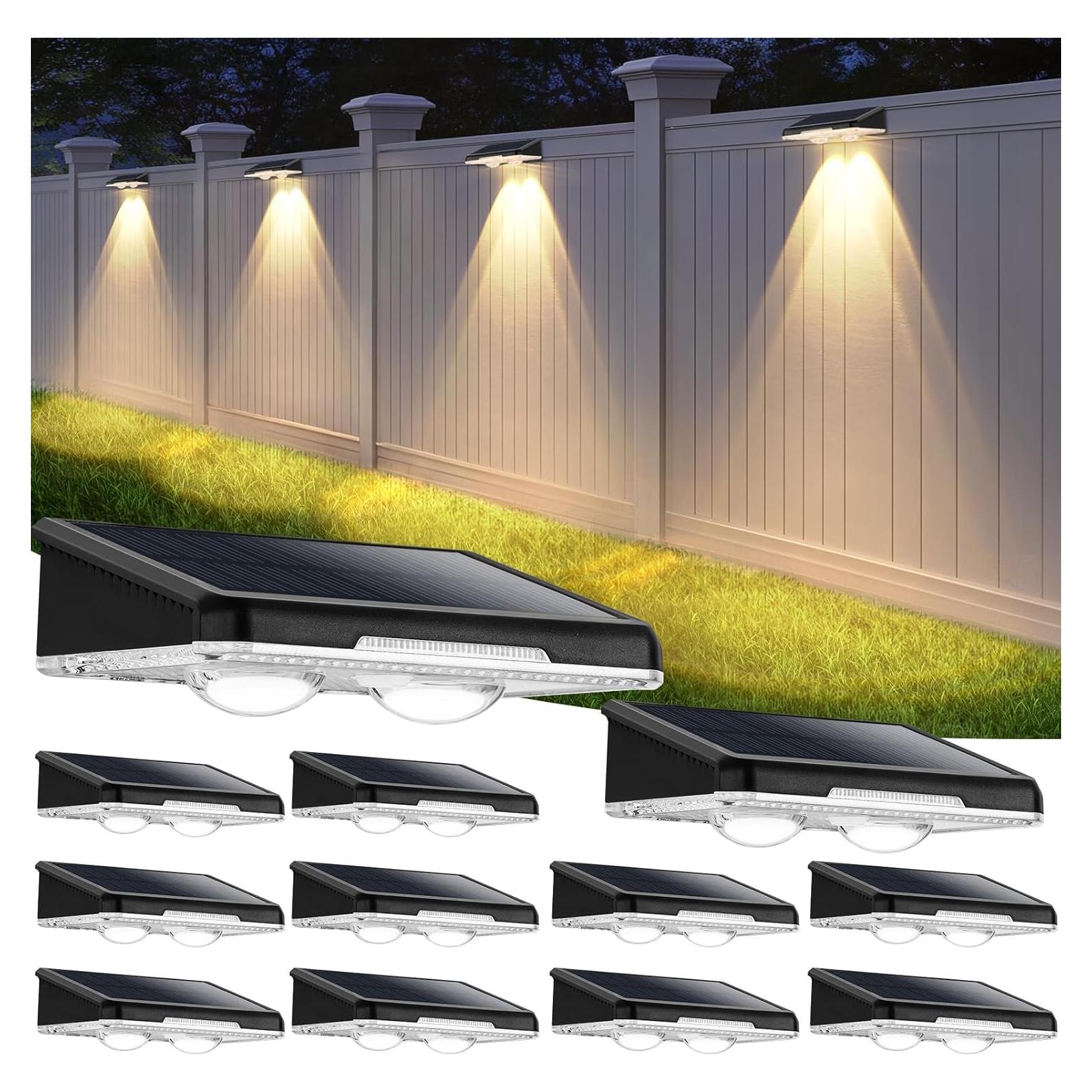 Luces Solares de Cerca Brightever 12 Pzs LED Impermeables 3000K-6500K