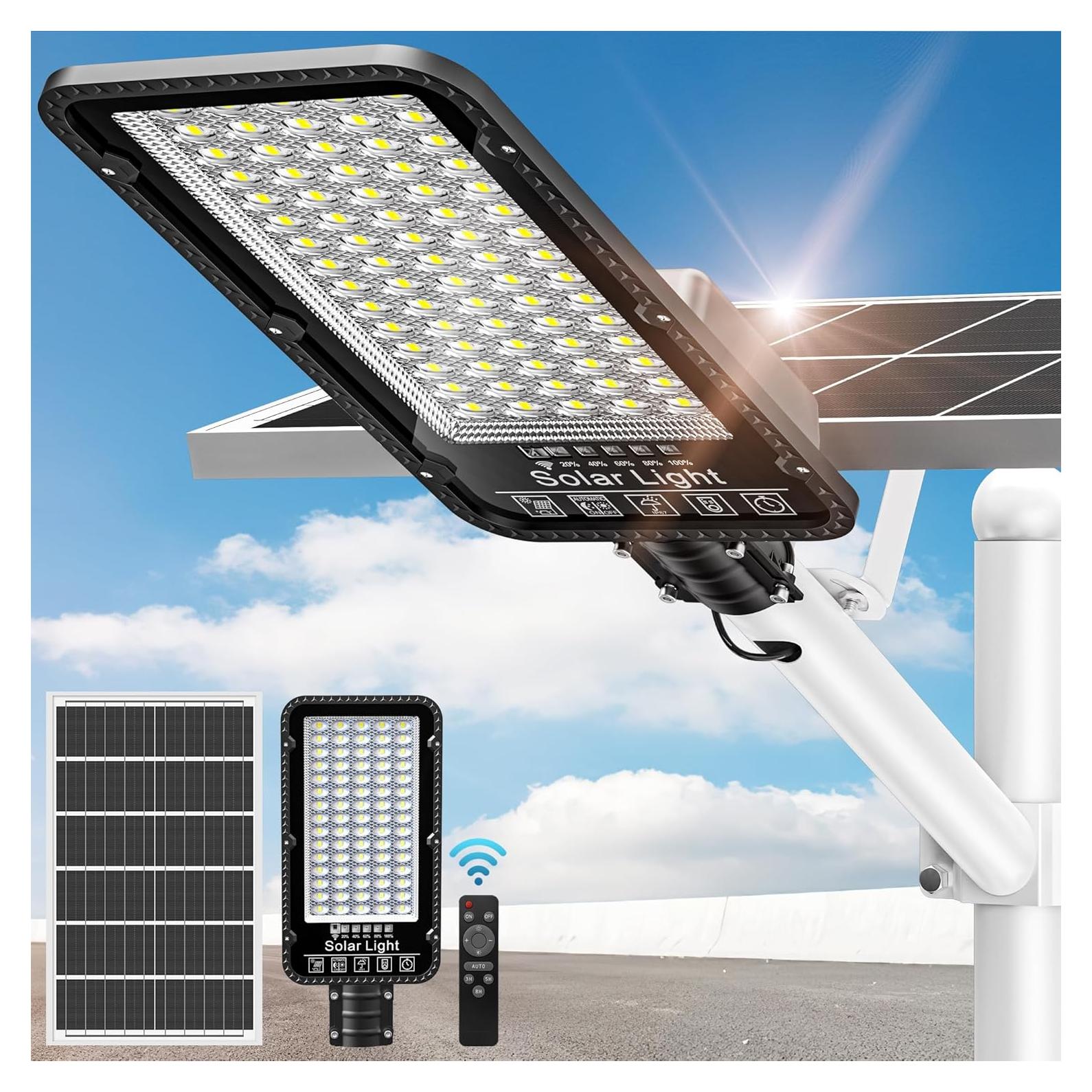 Luces de Calle Solares OKPRO 12000W IP66 6500K Alta Brillo