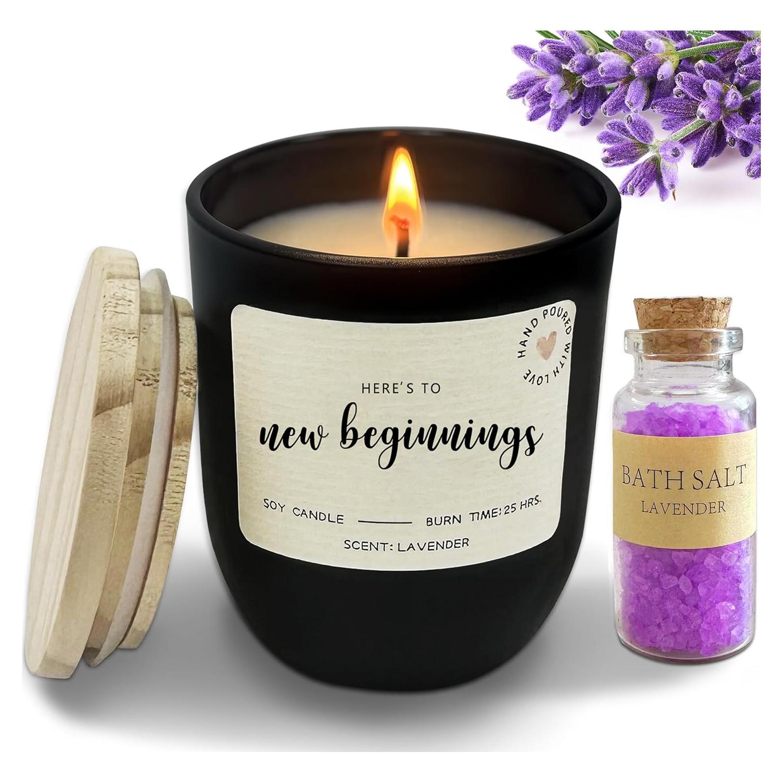 Vela Aromática de Lavanda Xunlife - Nuevos Comienzos 445g