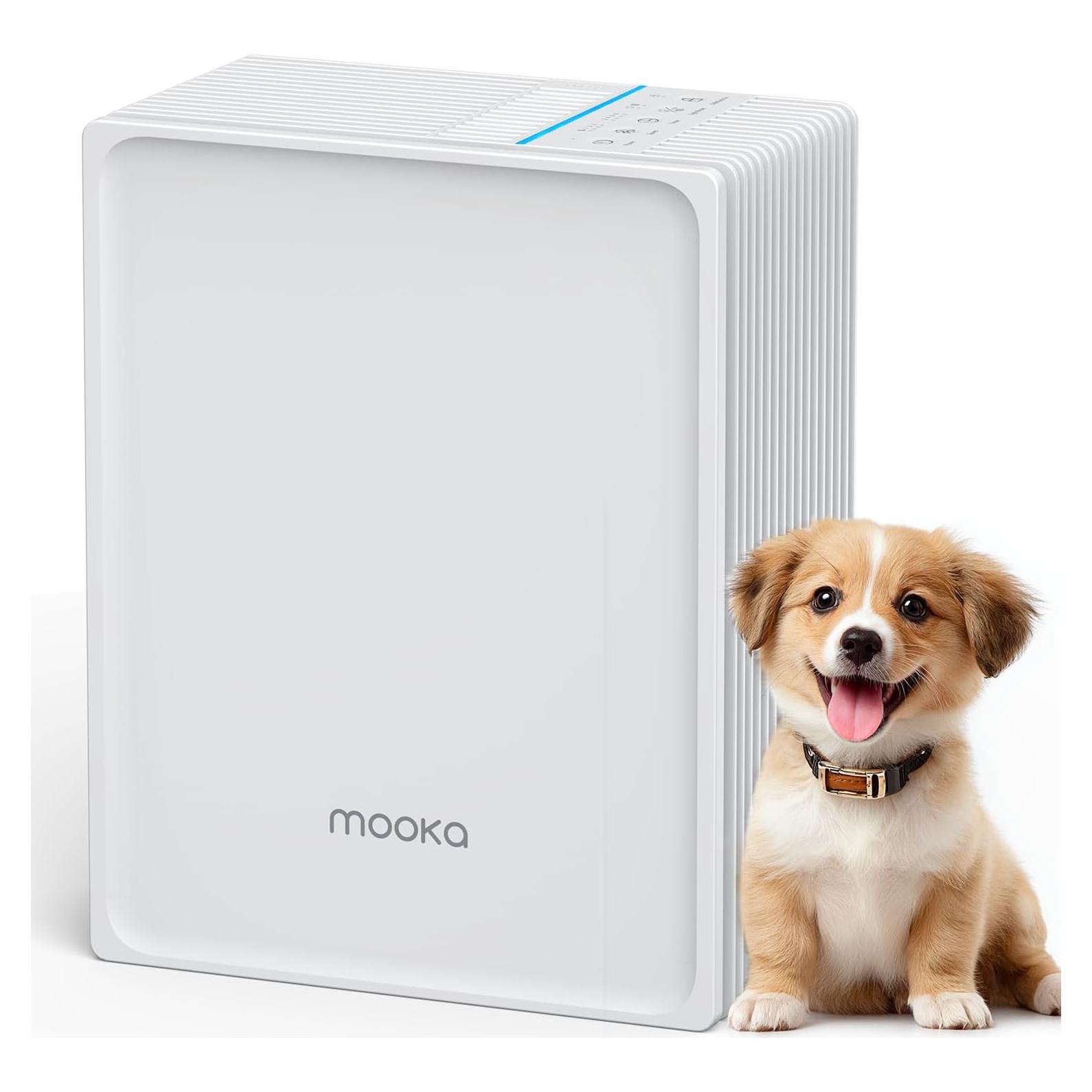 Purificador de Aire MOOKA KJ102 HEPA para Mascotas Blanco