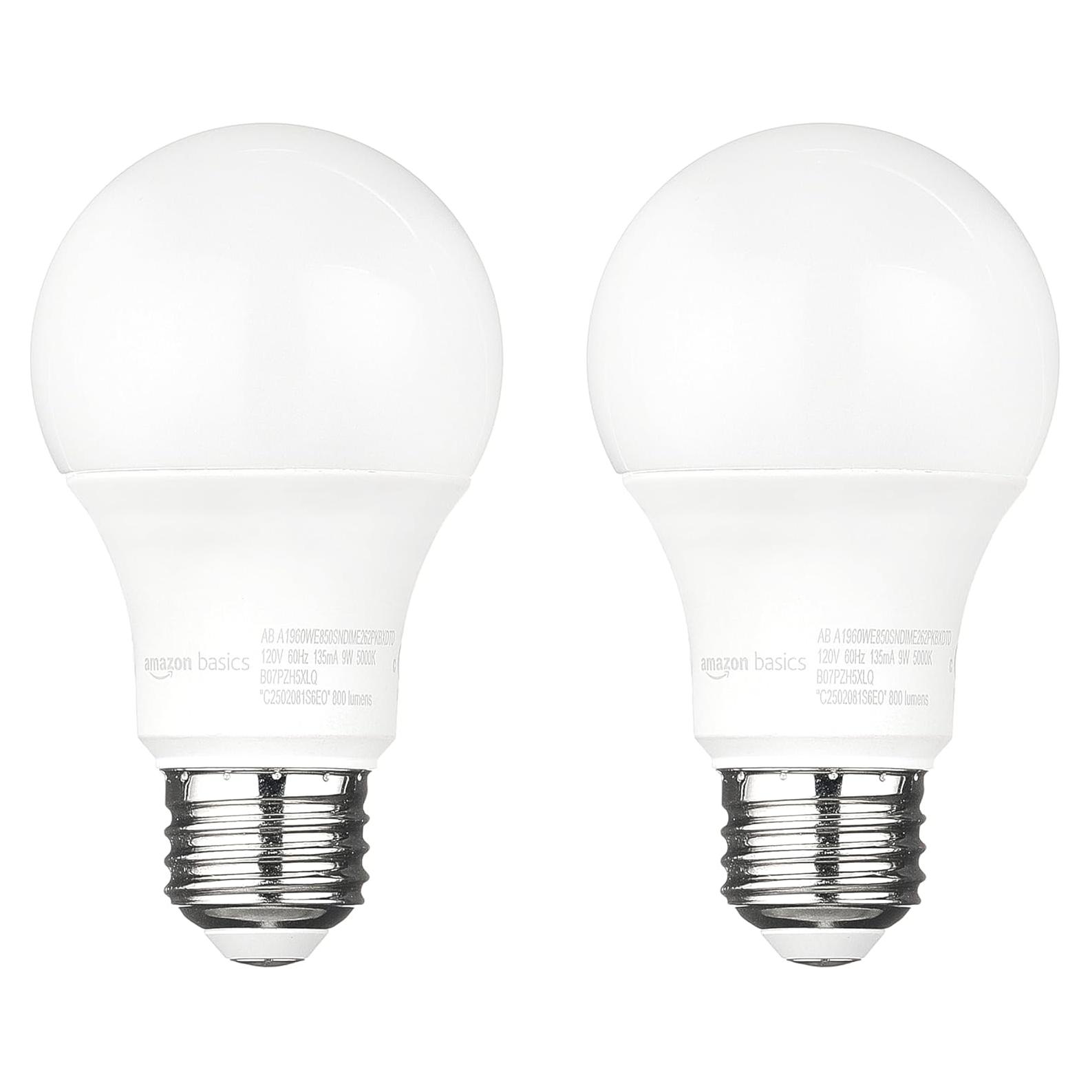 Bombilla LED Exterior Amazon Basics 60W Luz Diurna 5000K E26