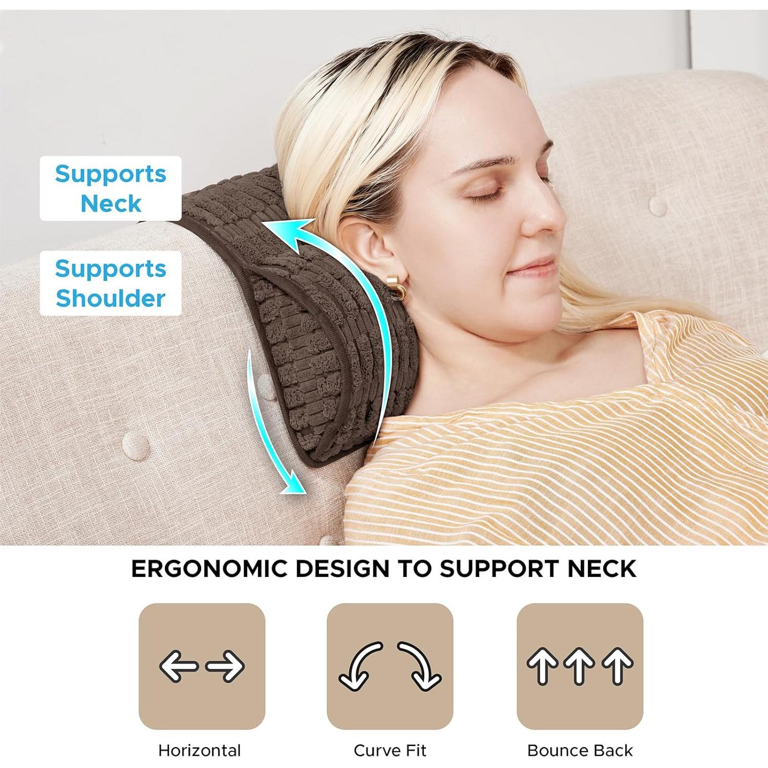 Cojín de Reposacabezas WdFour Espuma Viscoelástica 33x14 cm