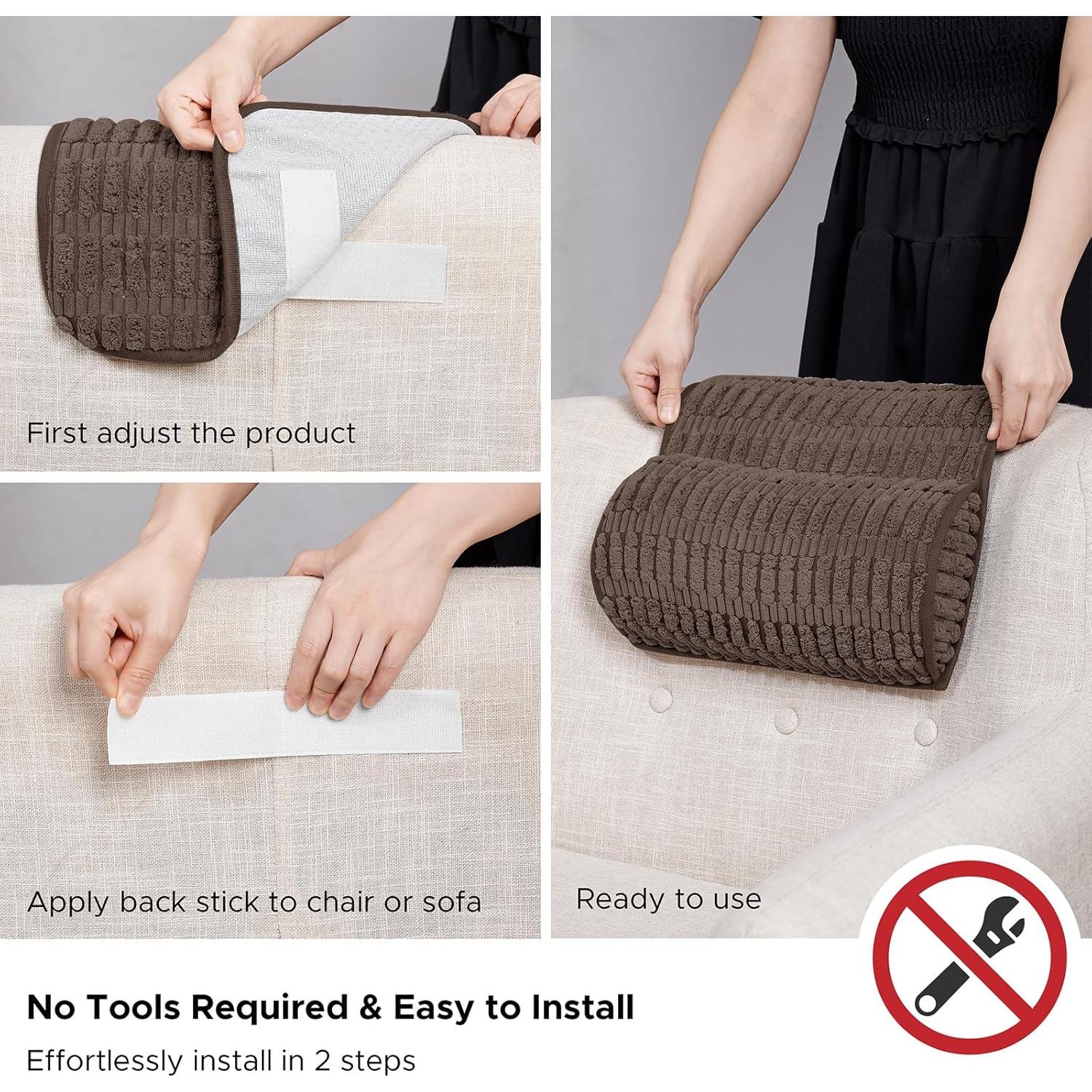 Cojín de Reposacabezas WdFour Espuma Viscoelástica 33x14 cm