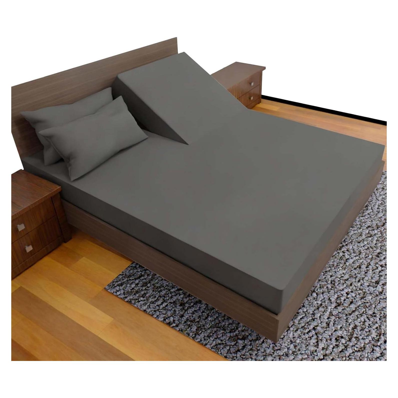 Juego de Sábanas Top Split King Royal Bliss 1900 Algodón Egipcio Gris