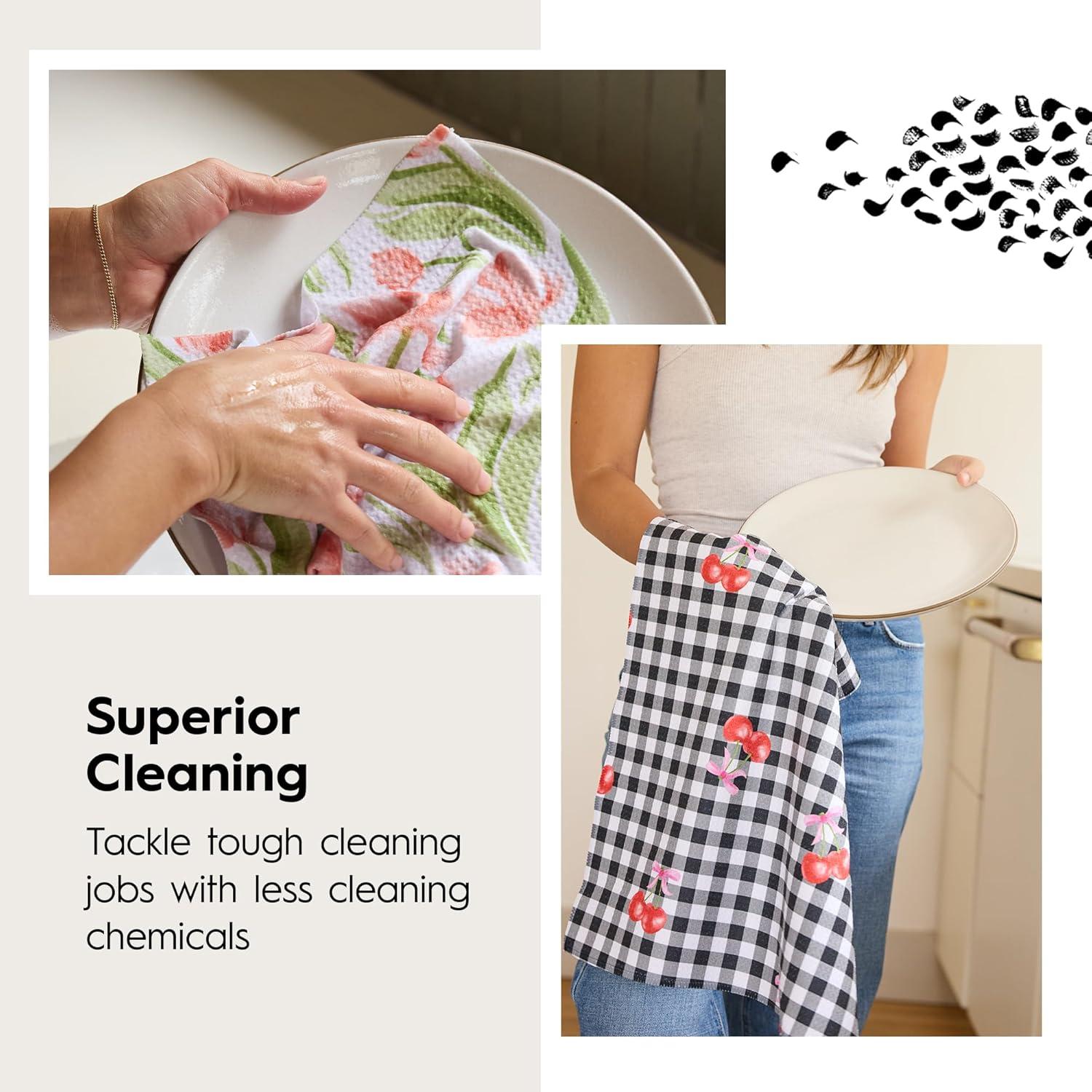 Toallas de Cocina GEOMETRY Microfibra Secado Rápido 45x76 cm