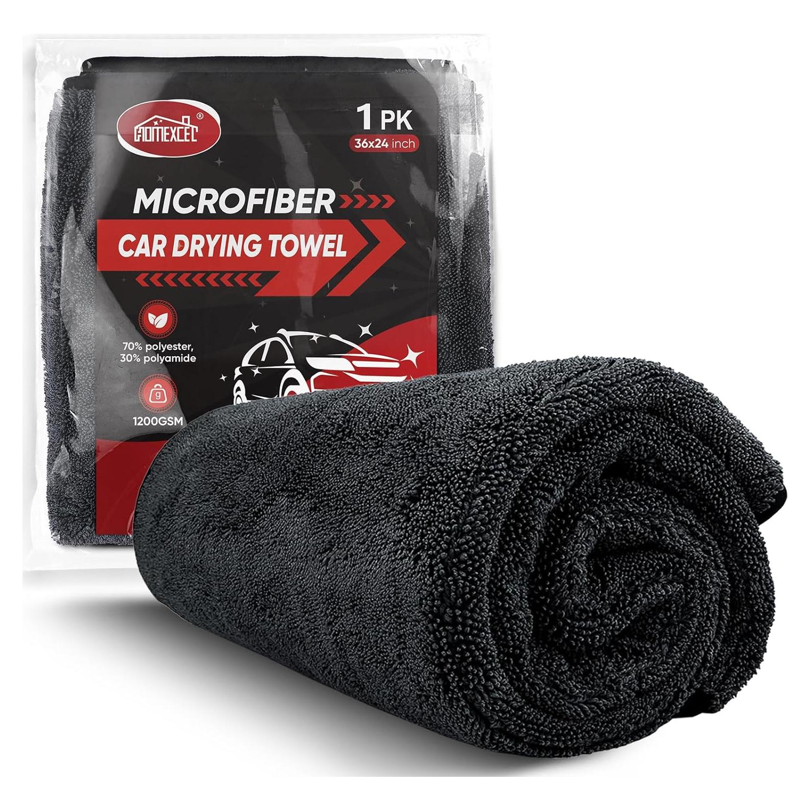 Toalla de Secado Microfibra HOMEXCEL 91x61cm 1200GSM Gris