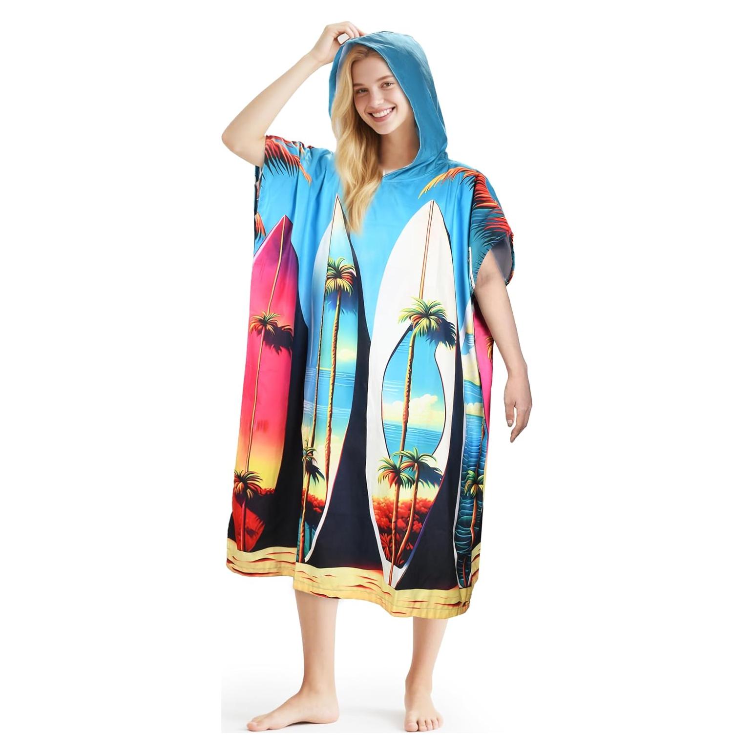 Poncho de Surf Catalonia Toalla de Cambio Microfibra 89x150cm