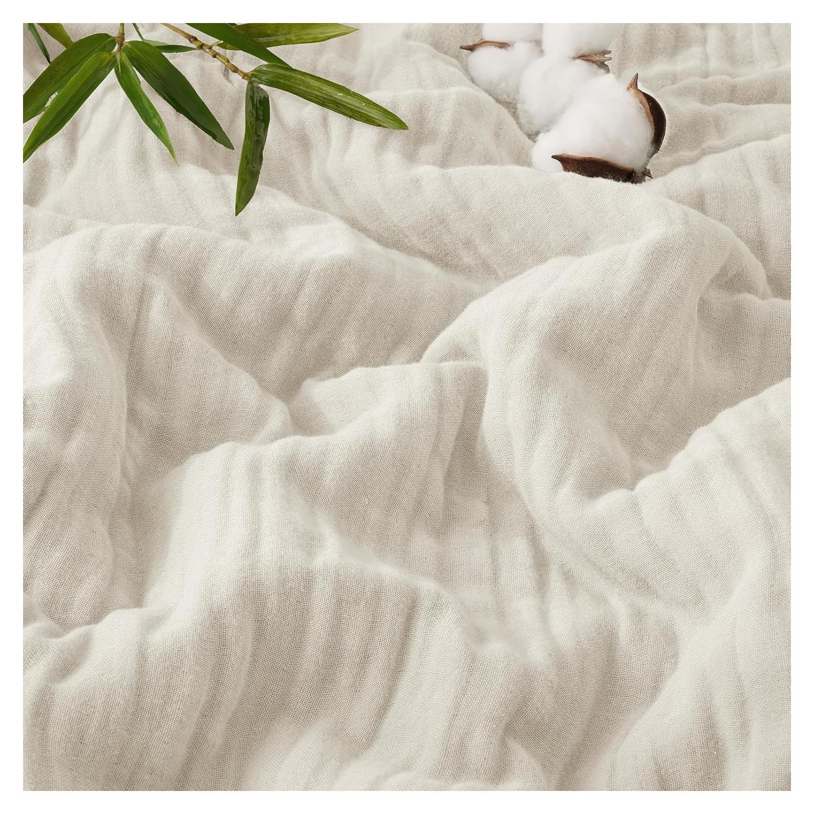 Manta de Muselina PHF Cooling Queen 228.6x228.6cm Viscosa Bambú