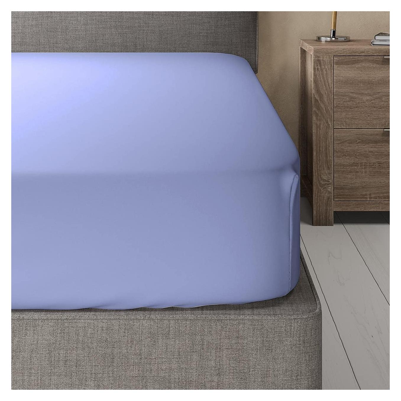 Sábana Ajustable Queen Royal Bedding Viscosa de Bambú Lila