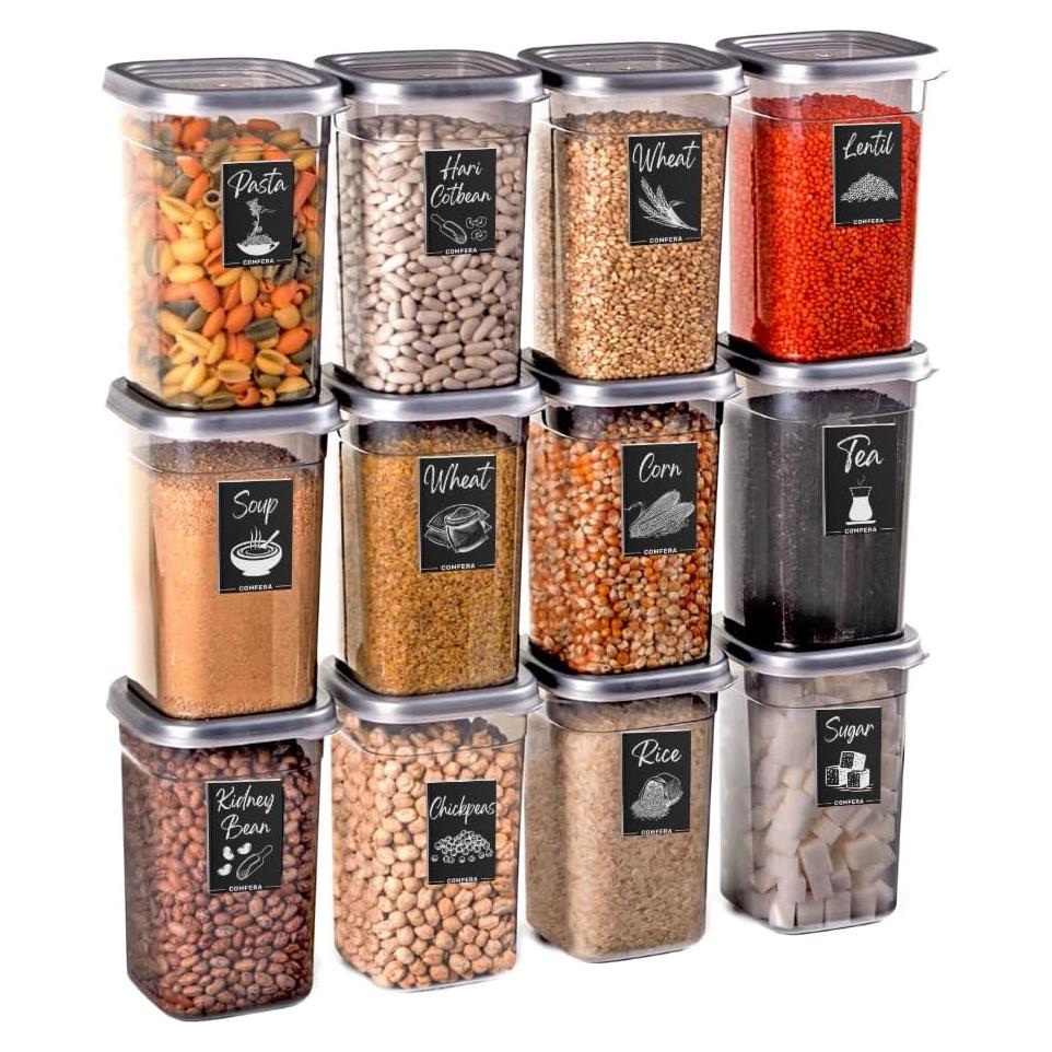 Contenedores de Almacenamiento de Alimentos COMFERA 12 Piezas 1.2L