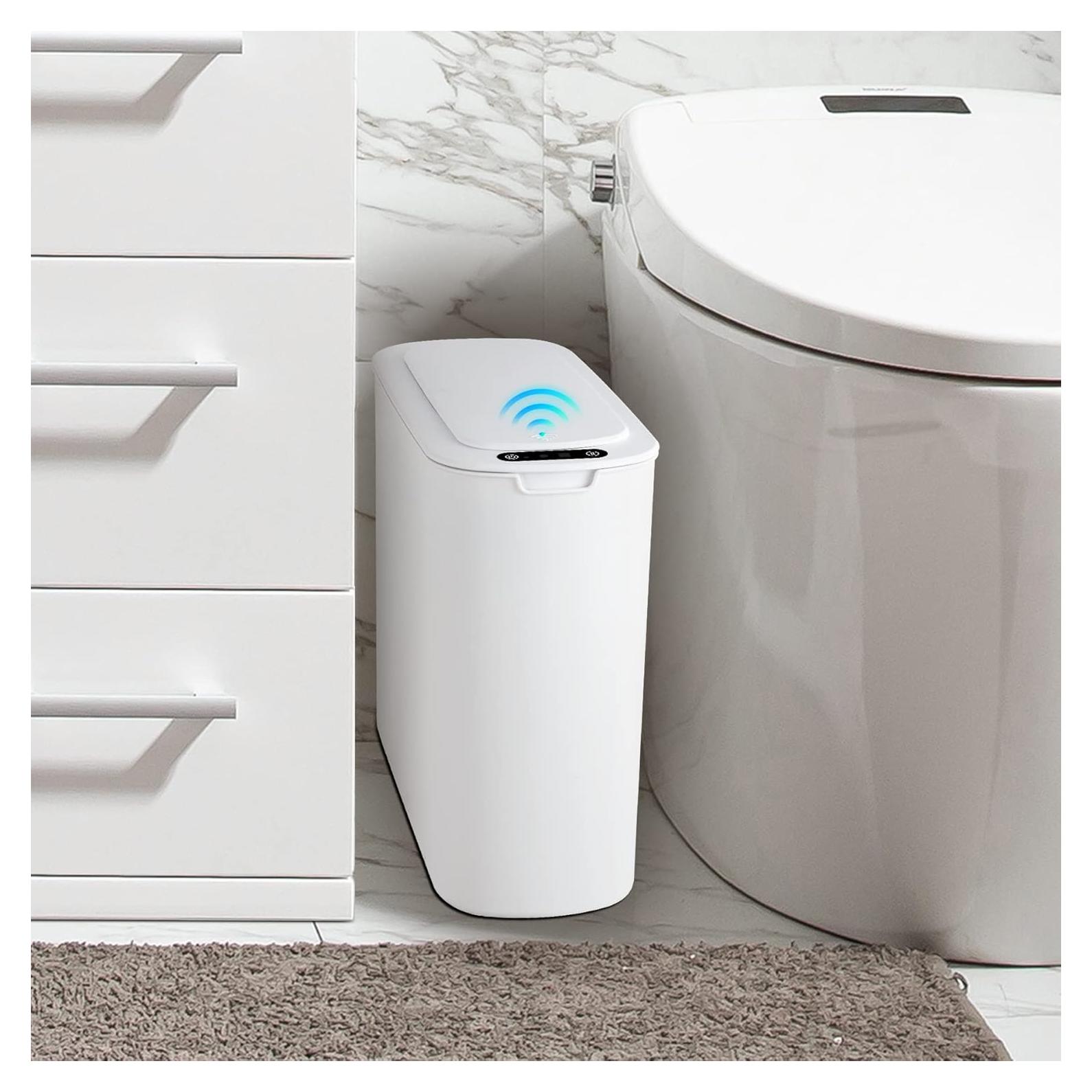 Basurero Automático Cesun 9.84L Blanco con Sensor Infrarrojo