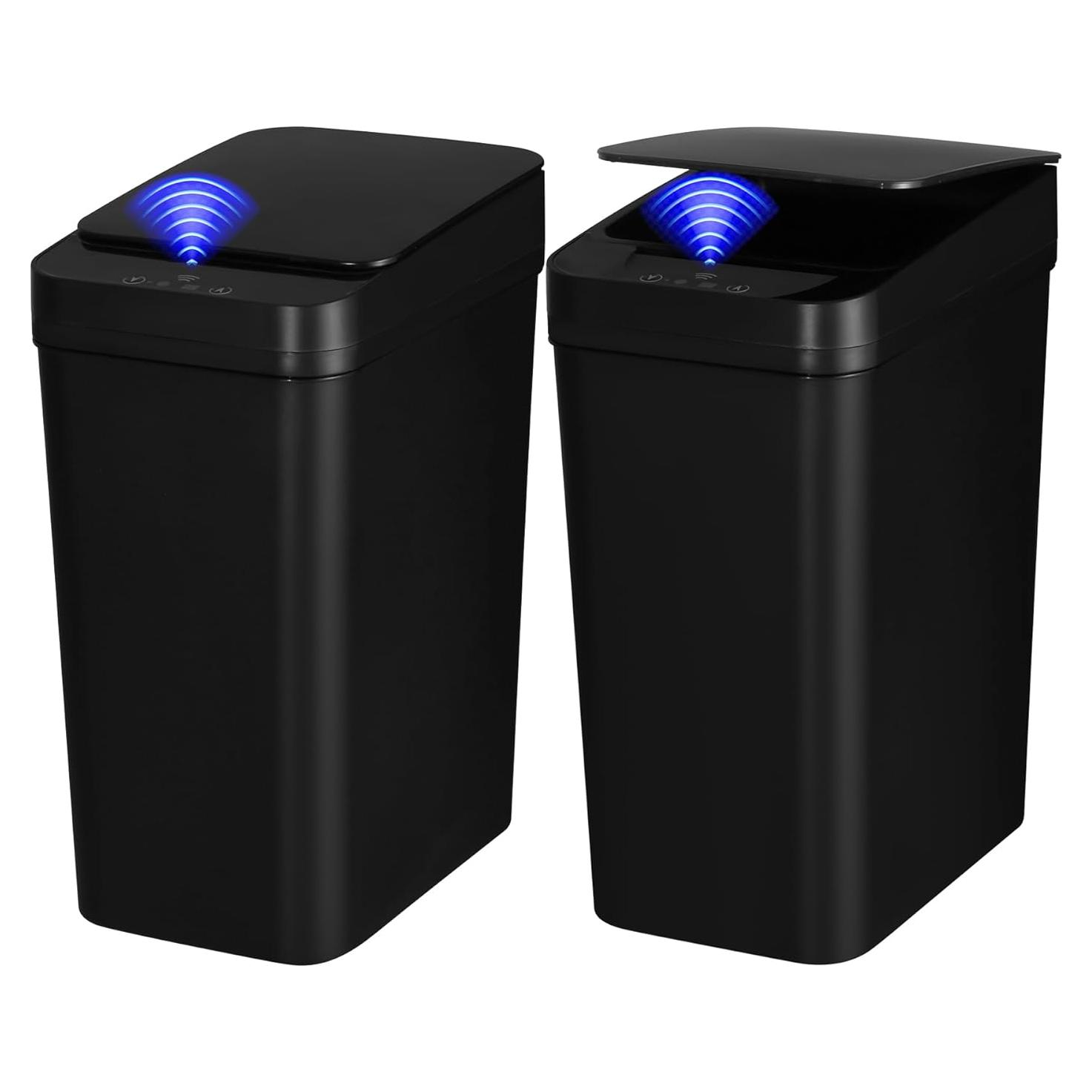 Paquete de 2 botes de basura automáticos 11L QSFWCSM