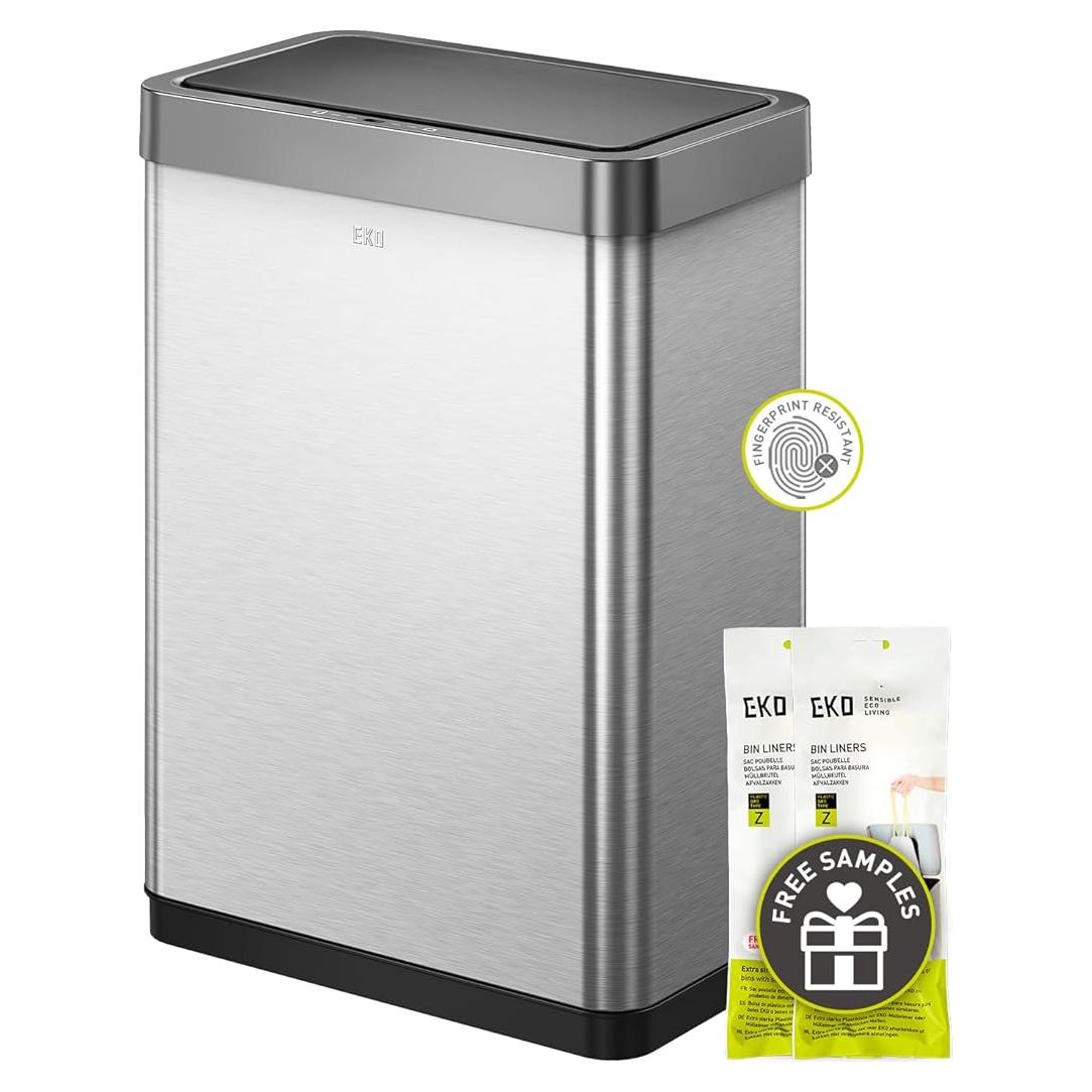Basurero Sin Contacto EKO Mirage-X 47L Acero Inoxidable