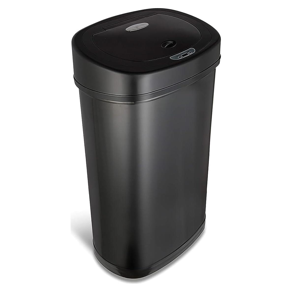 Basurero Automático Ninestars DZT-50-9BK 50L Inoxidable Negro