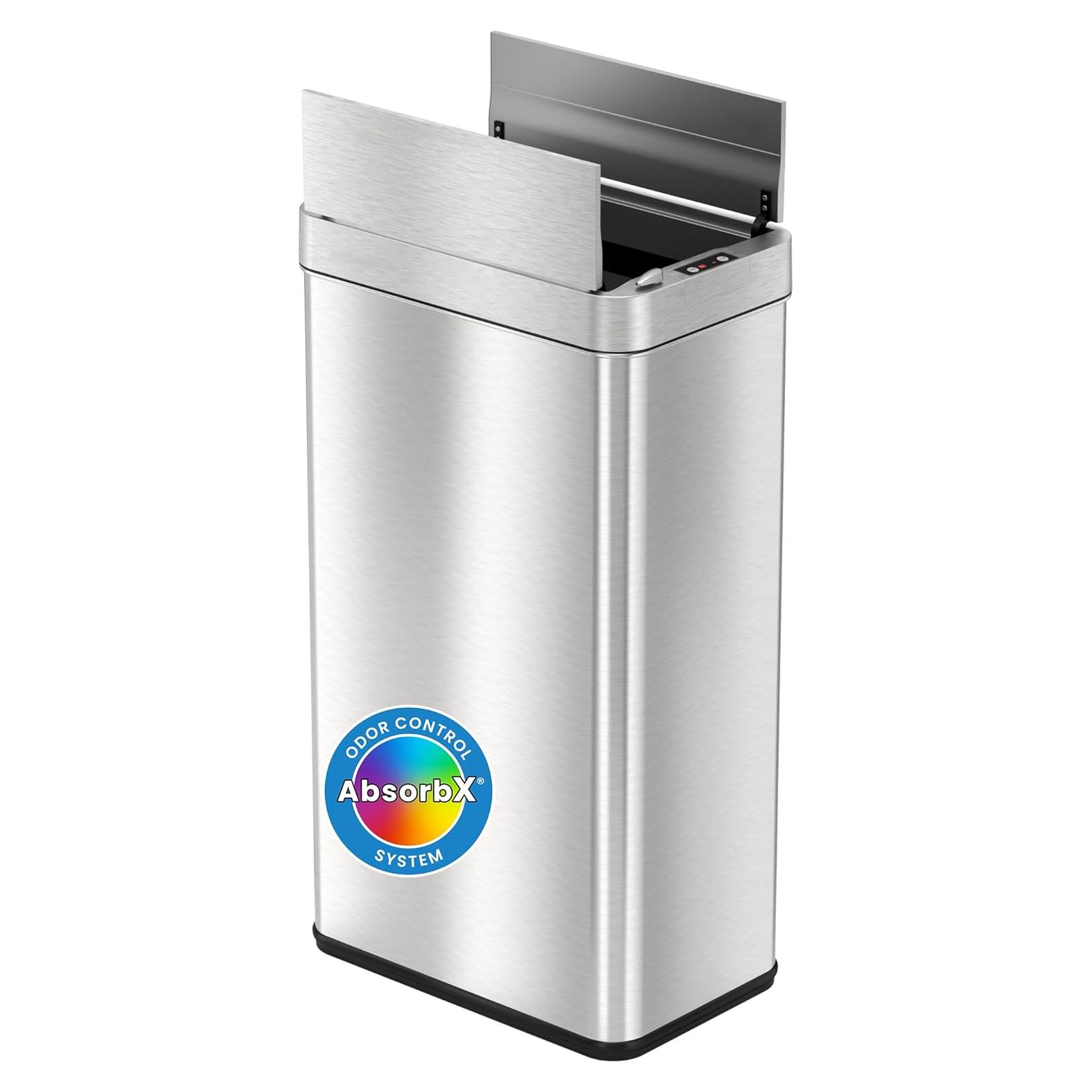 Cubo de Basura Automático iTouchless 68L con Filtro de Olores