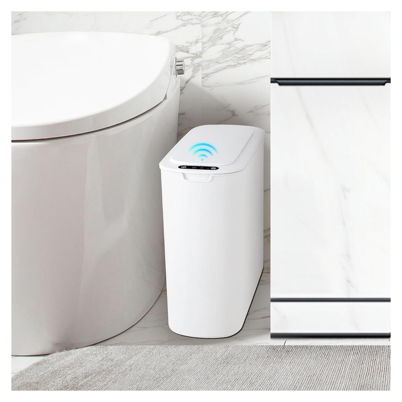 Cubo de Basura Inteligente TIPGO 9.84L Blanco Sin Contacto