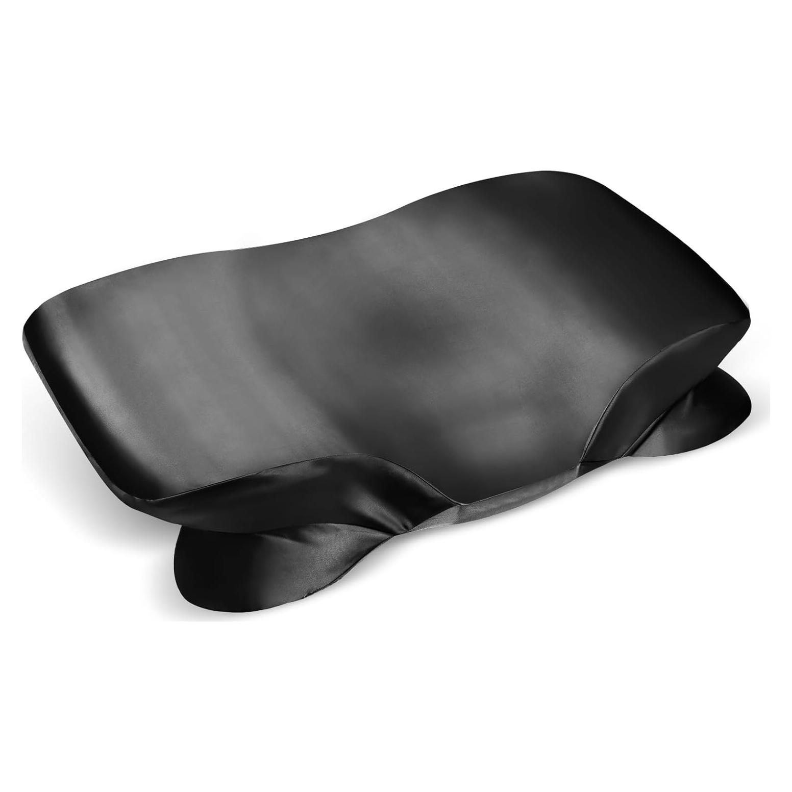 Funda de Sátin para Almohada Cervical Zelimun Negra 60x40 cm