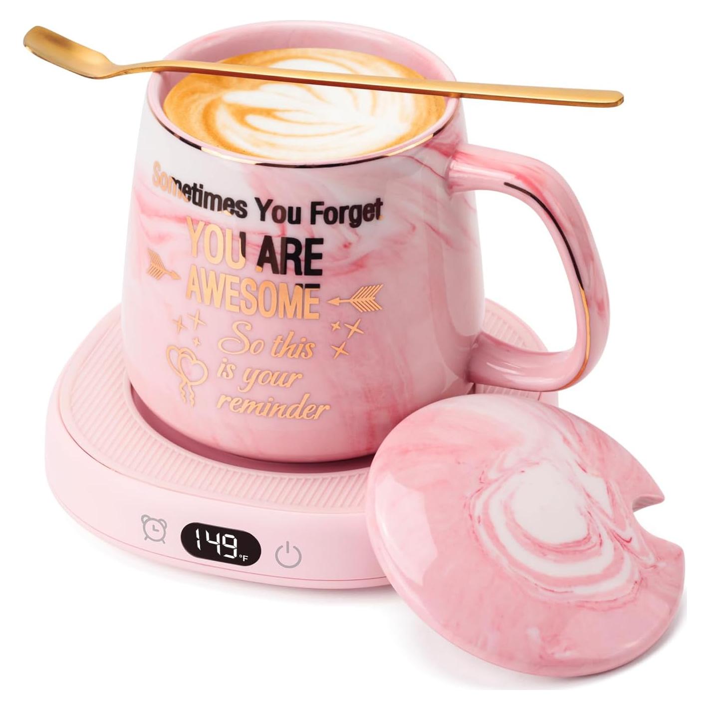 Calentador Eléctrico de Taza LOUTYTUO con Taza 400ml 3 Temp