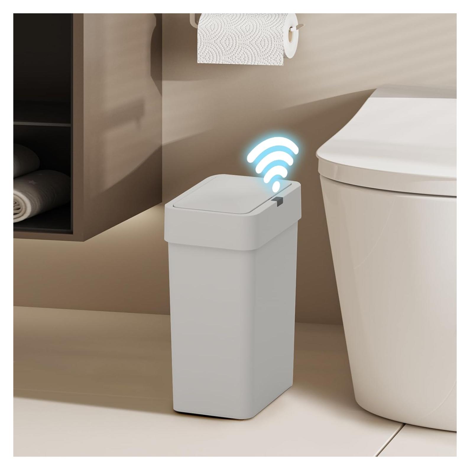 Papelera de Baño ELPHECO con Sensor 9.5L Gris