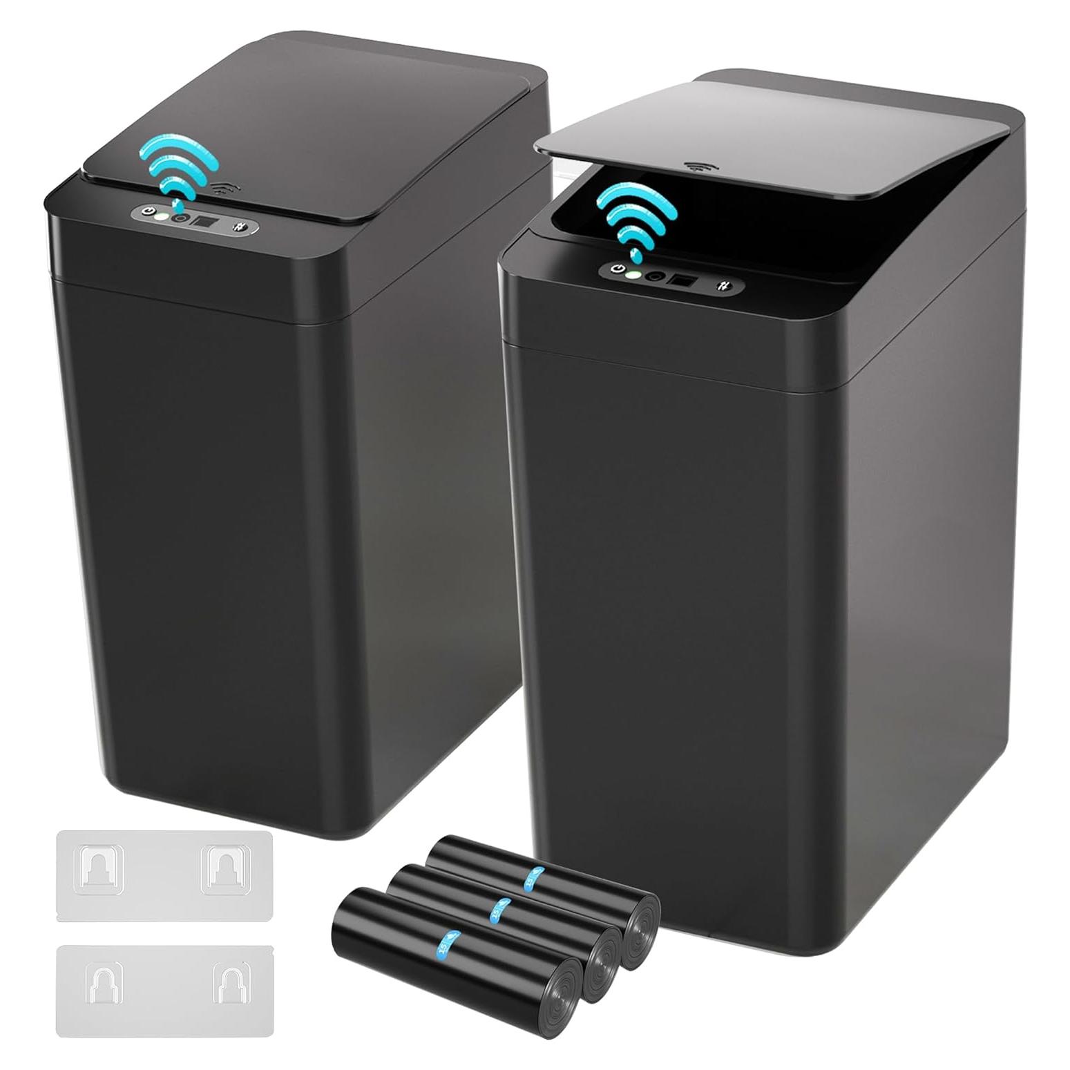 Cubo de Basura Automático Kaylowe 9.84L Negro Sensor Infrarrojo