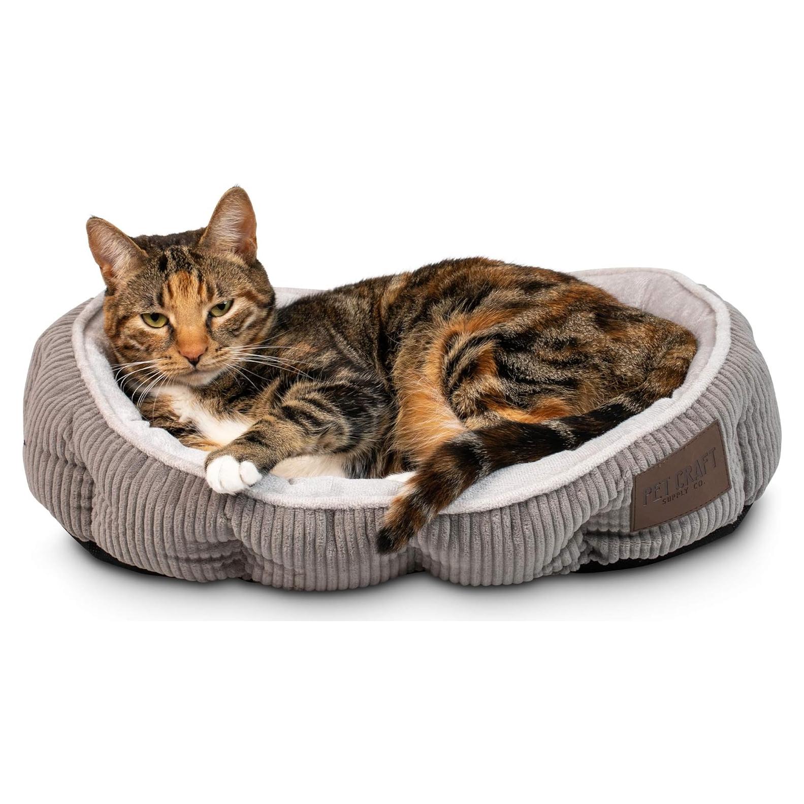 Cama para Gatos Pet Craft Supply Gris 48x36x13 cm Lavable