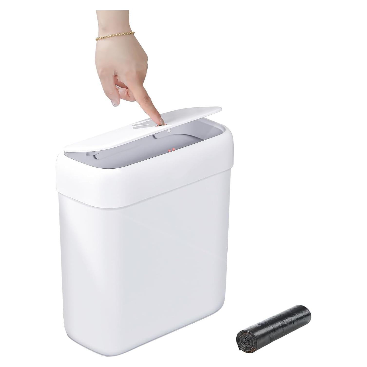 Basurero Pequeño Funest 10L con Tapa Presionada para Baño y Cocina