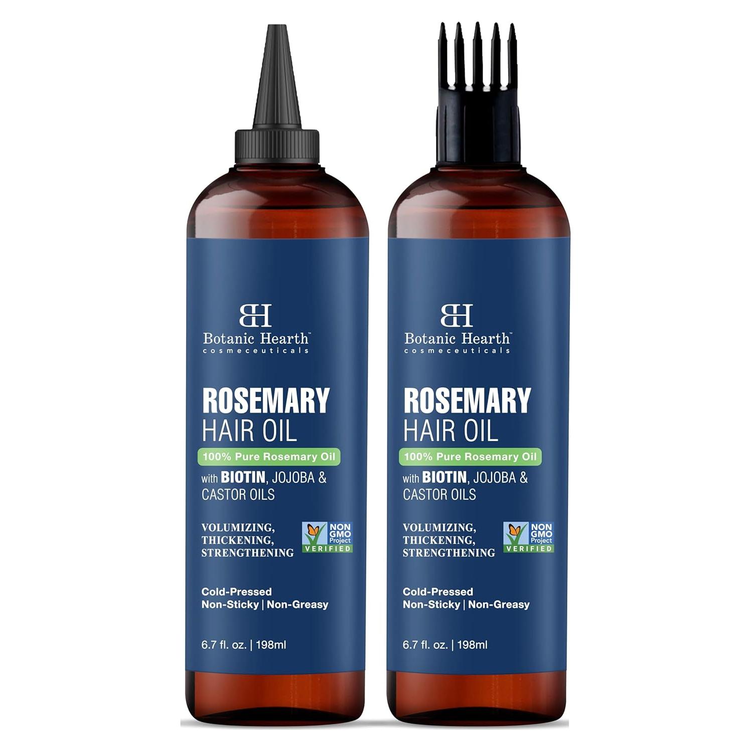 Aceite de Romero Botanic Hearth 100% Puro 198.5 ml x 2 - Crecimiento Cabello