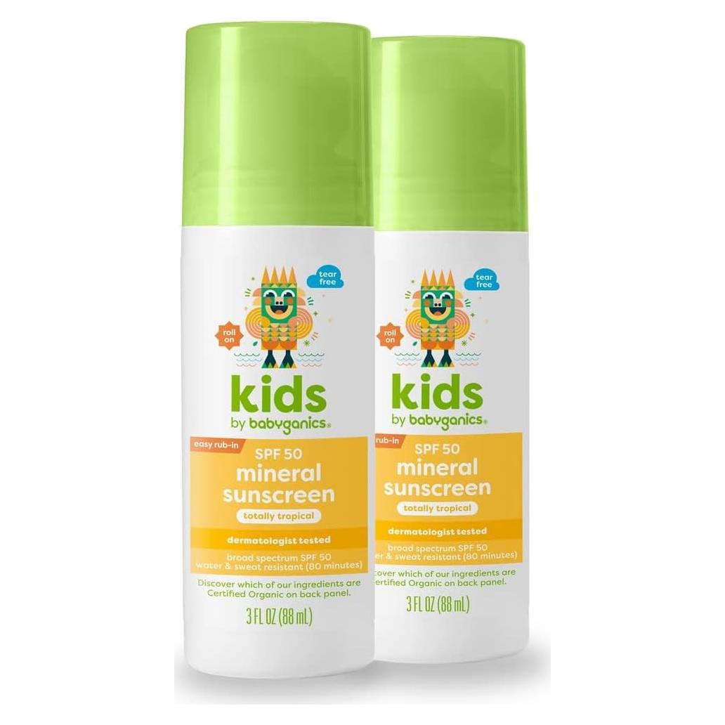 Protector Solar Mineral Babyganics SPF 50 para Niños 85g