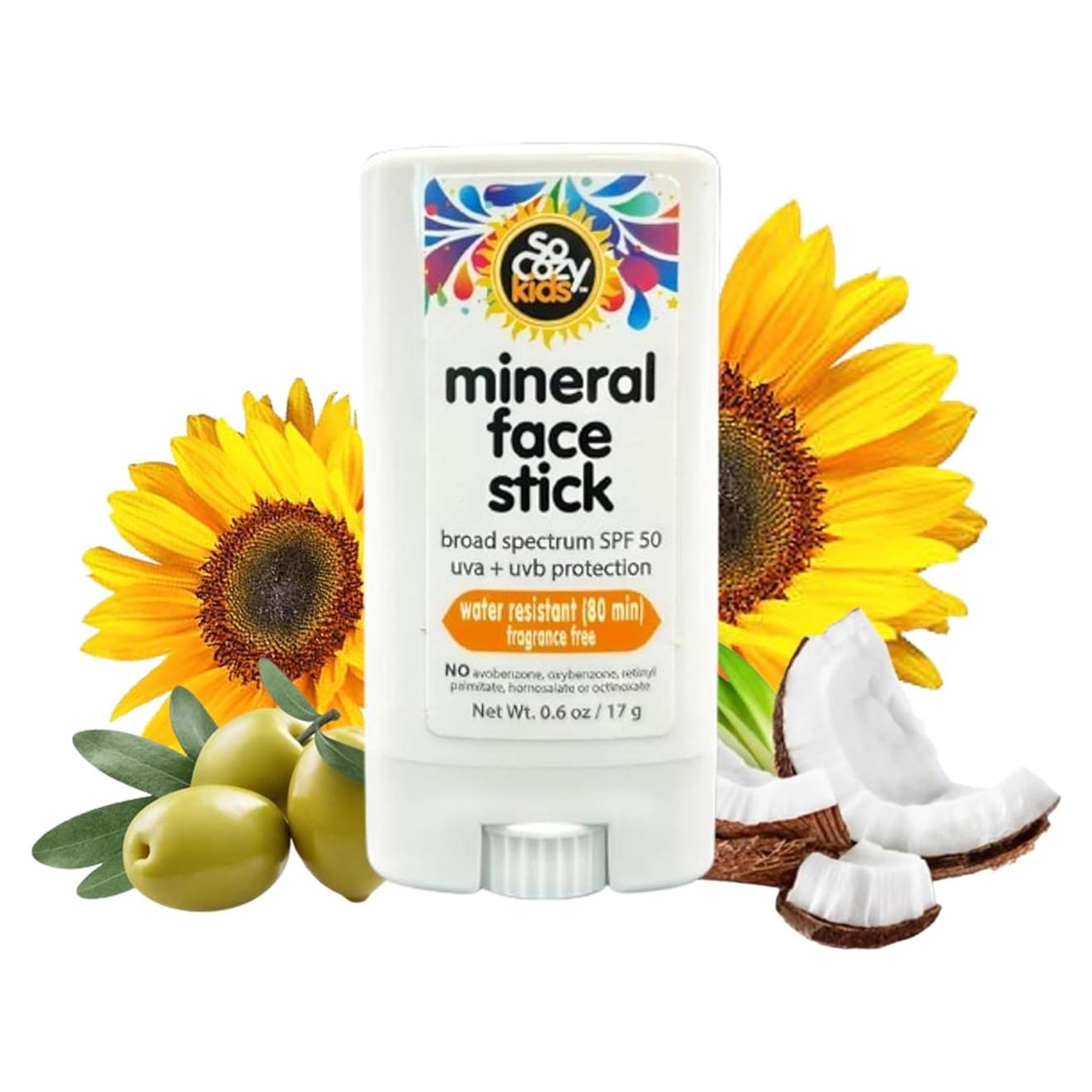 SoCozy Barra Protector Solar Niños SPF 50 17 g Resistente al Agua