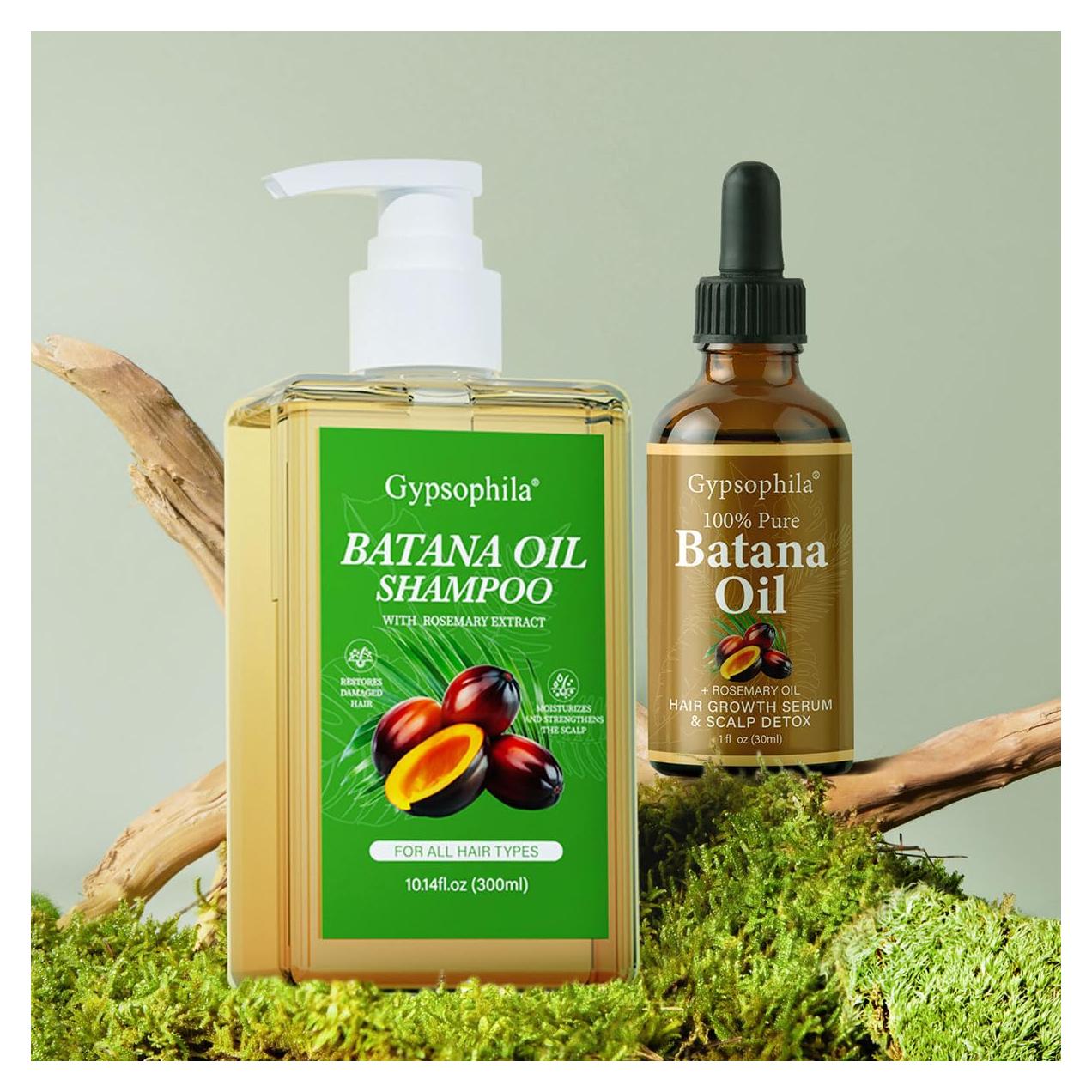 Paquete Crecimiento Capilar Gypsophila - Aceite Batana 29.57 ml y Champú 300 ml