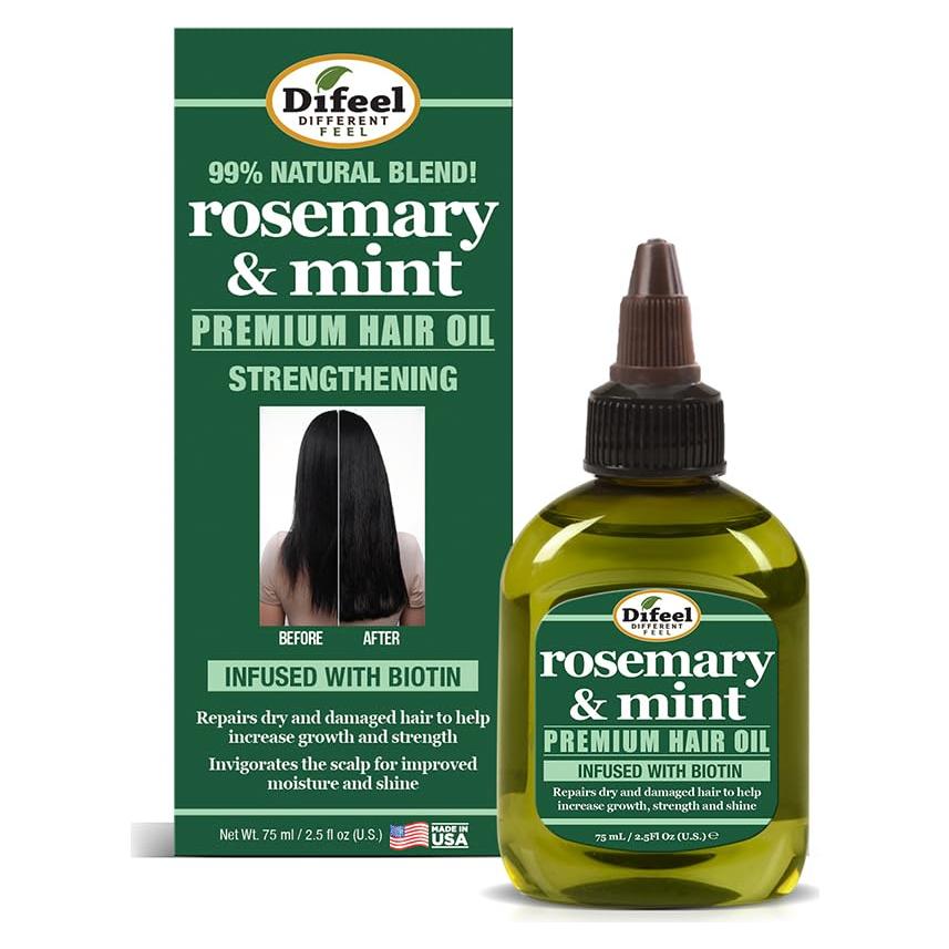 Aceite Capilar Difeel Romero y Menta 74.96 ml - Fortalecedor