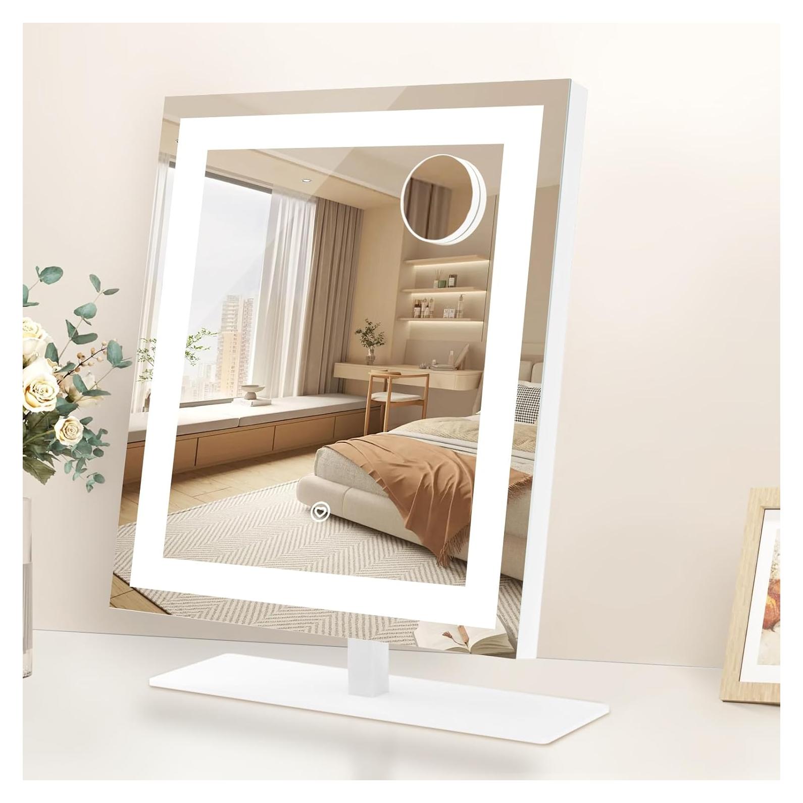 Espejo de Maquillaje Iluminado Beelux 30 cm con 10X de Aumento