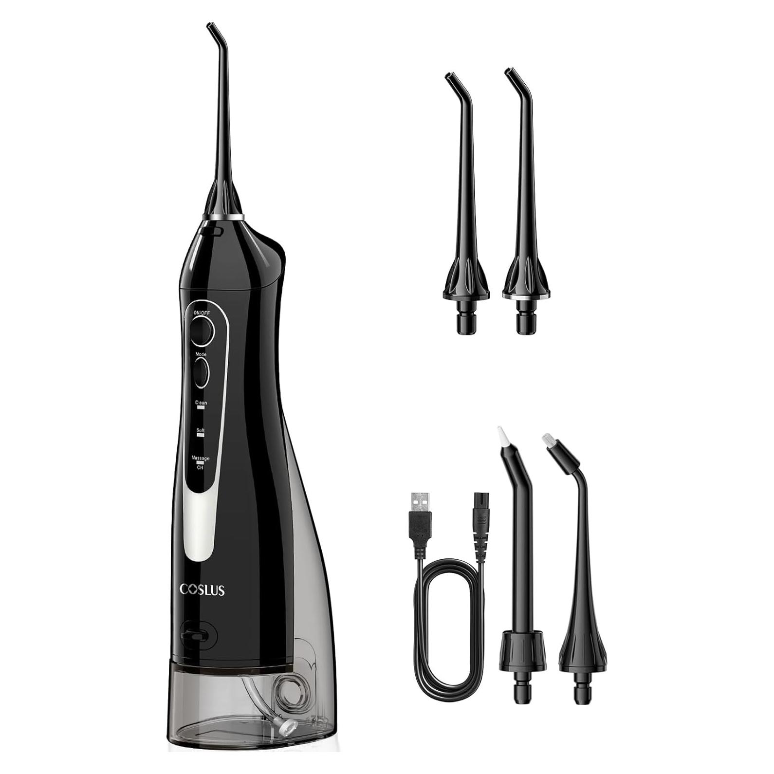 Irrigador Dental Portátil COSLUS C20 300ml IPX7 para Viajes