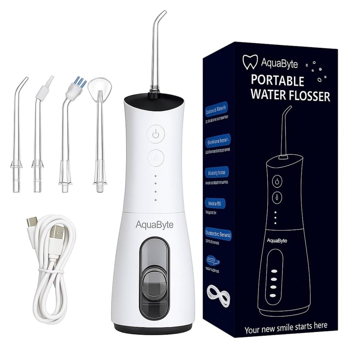 Irrigador Dental Inalámbrico Aquabyte SK-CYQ-D 5 Boquillas