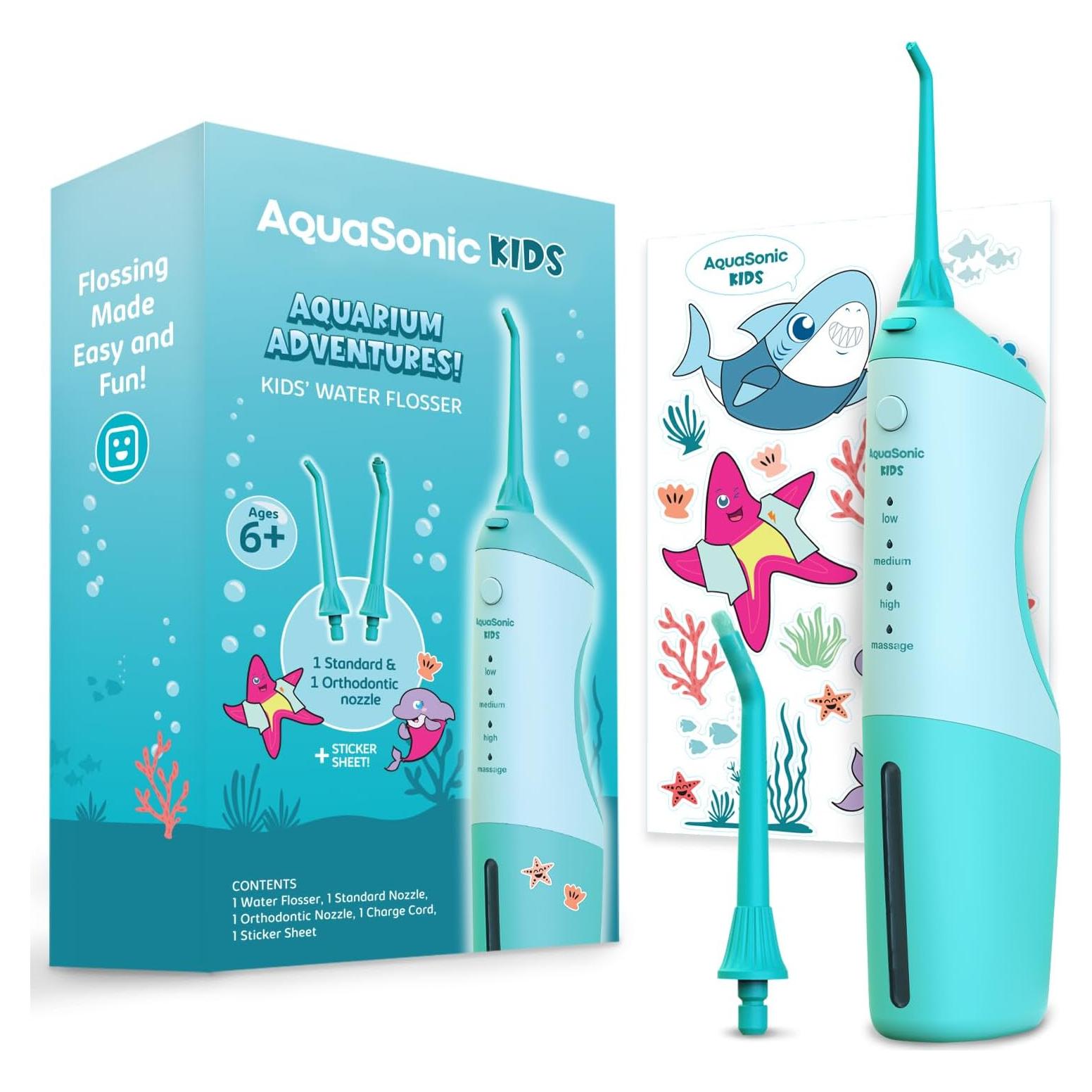 Irrigador Dental Infantil AquaSonic Azul 4 Modos 6+ Años
