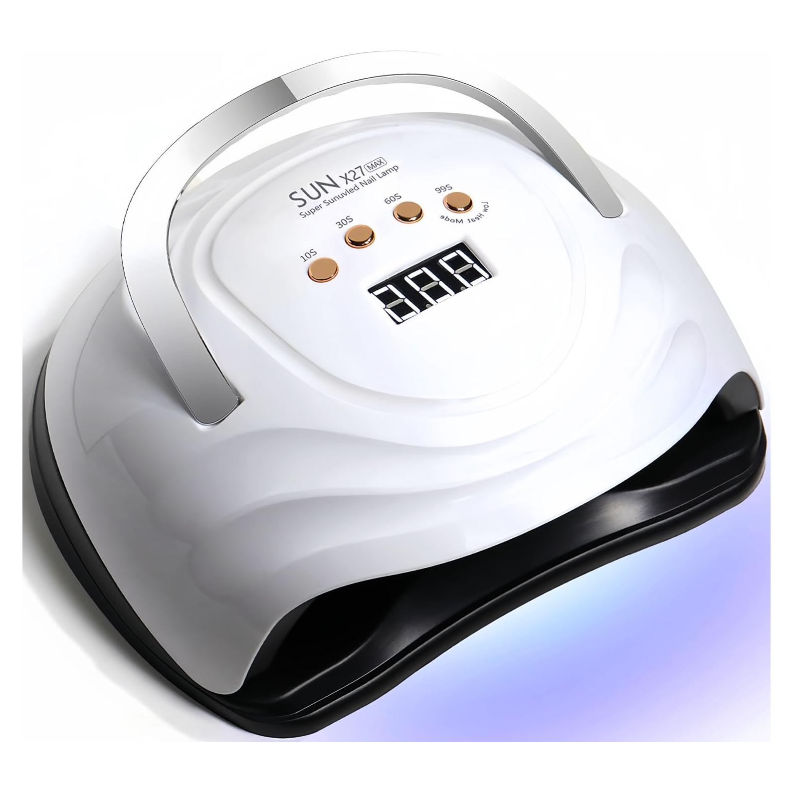 Lámpara de Uñas LED UV DMJWAN 380W 81 Perlas 4 Temporizadores