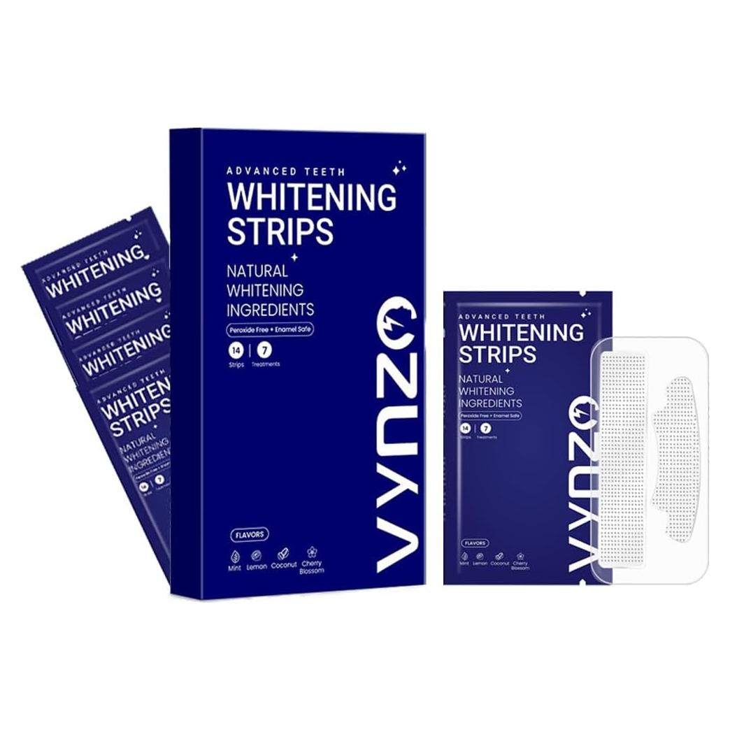 Tiras Blanqueadoras VYNZO para Dientes Sensibles - 7 Tratamientos