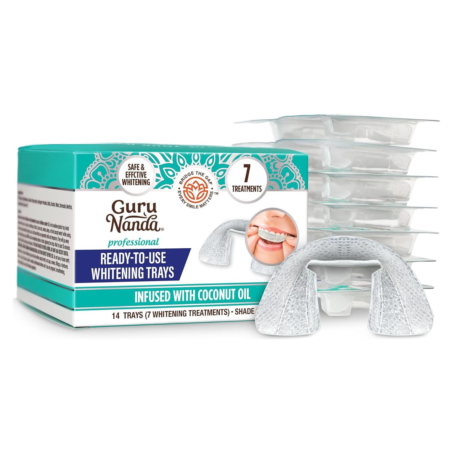 Bandejas de Blanqueamiento Dental GuruNanda 8% Peróxido 7 Tratamientos