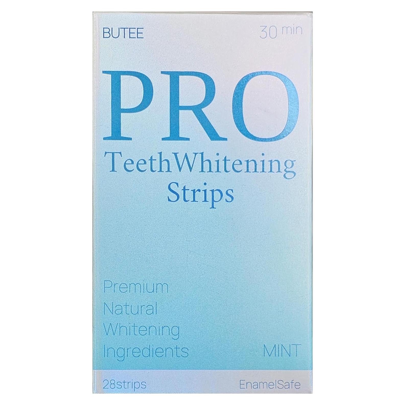 Tiras Blanqueadoras de Dientes BUTEE - 28 Tiras para 14 Tratamientos