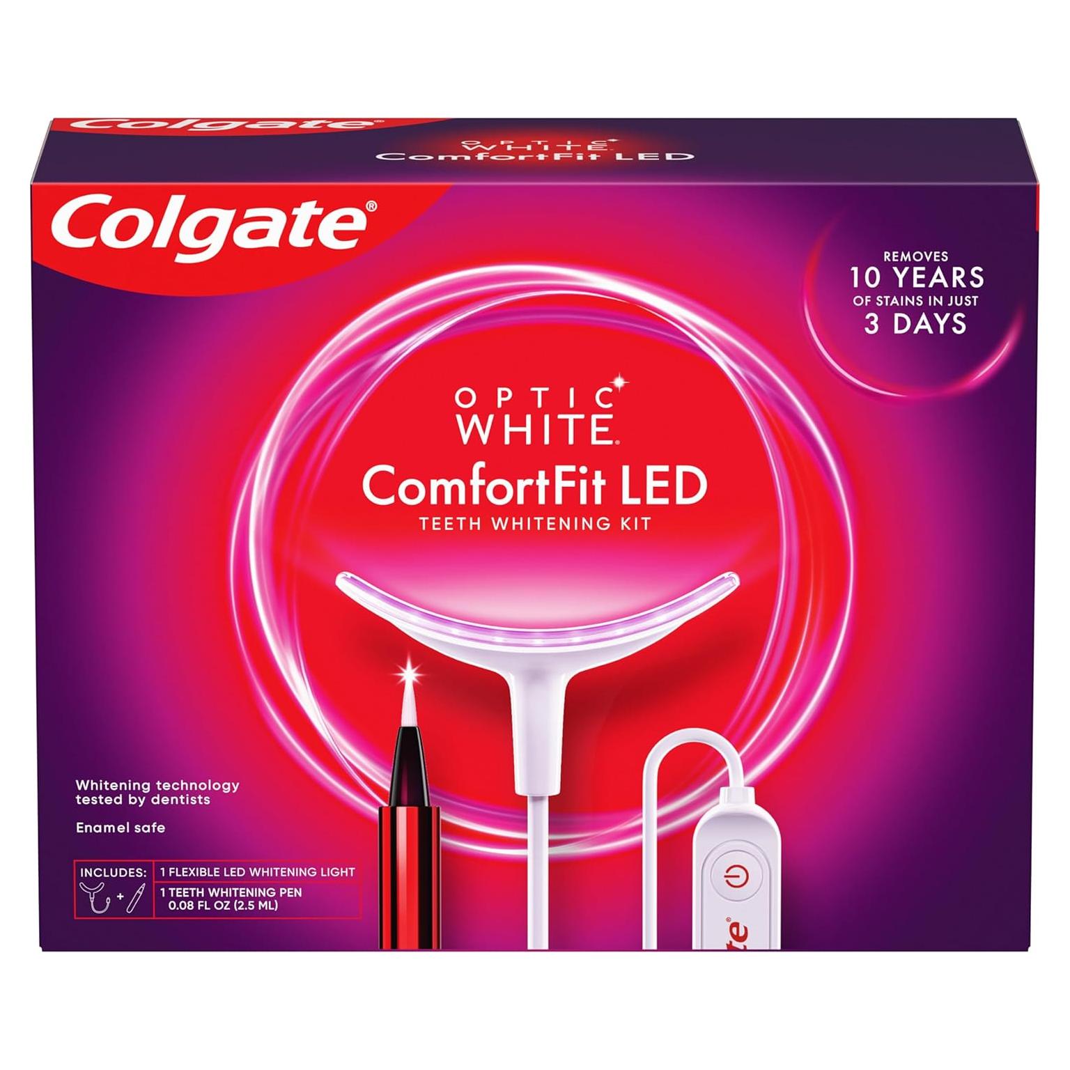 Kit Blanqueamiento Dental Colgate Optic White LED 21 Tratamientos