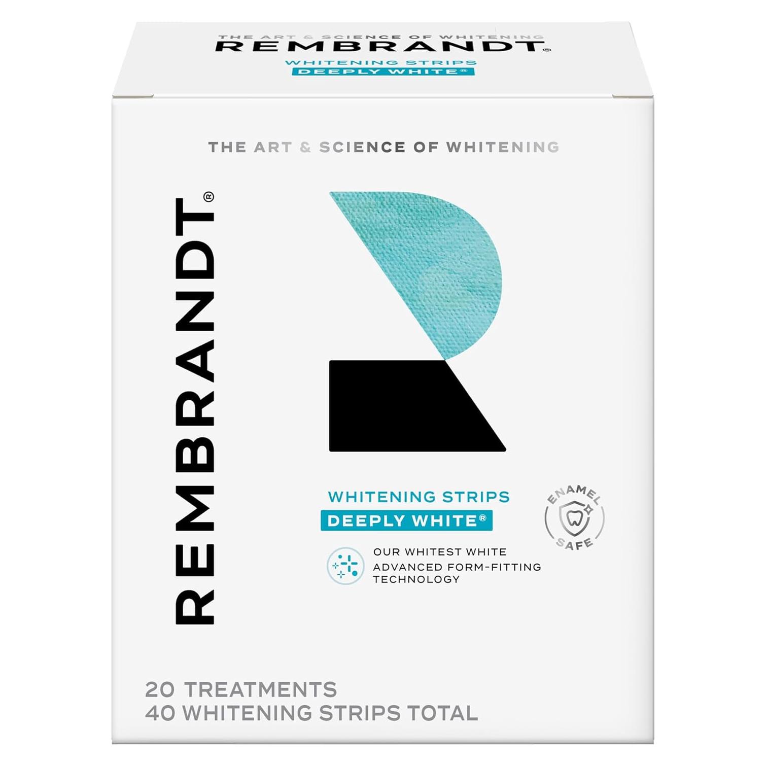 Tiras Blanqueadoras Rembrandt Blanco Profundo - 40 Tiras