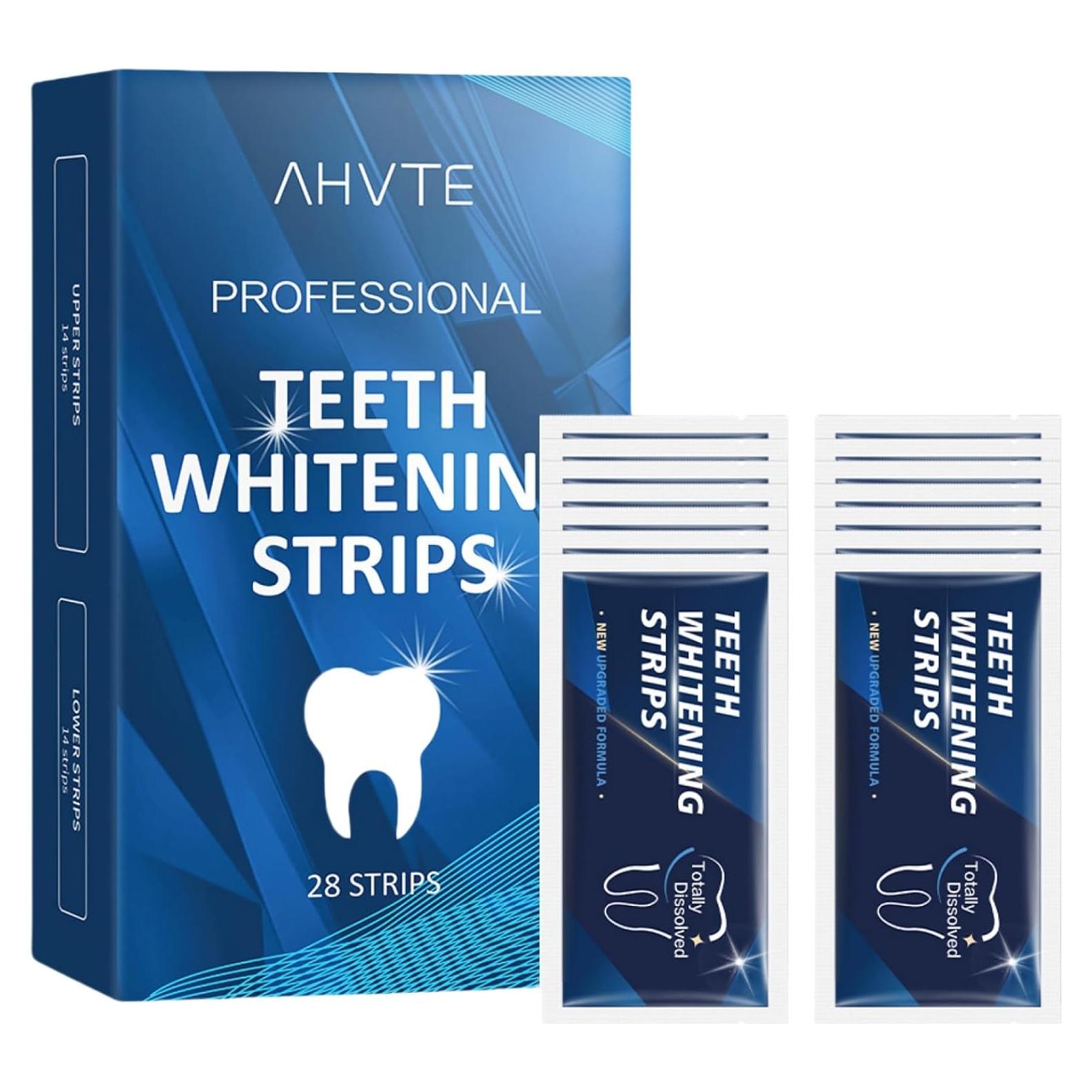 Tiras Blanqueadoras de Dientes 28 Unidades - Sin Sensibilidad, Menta