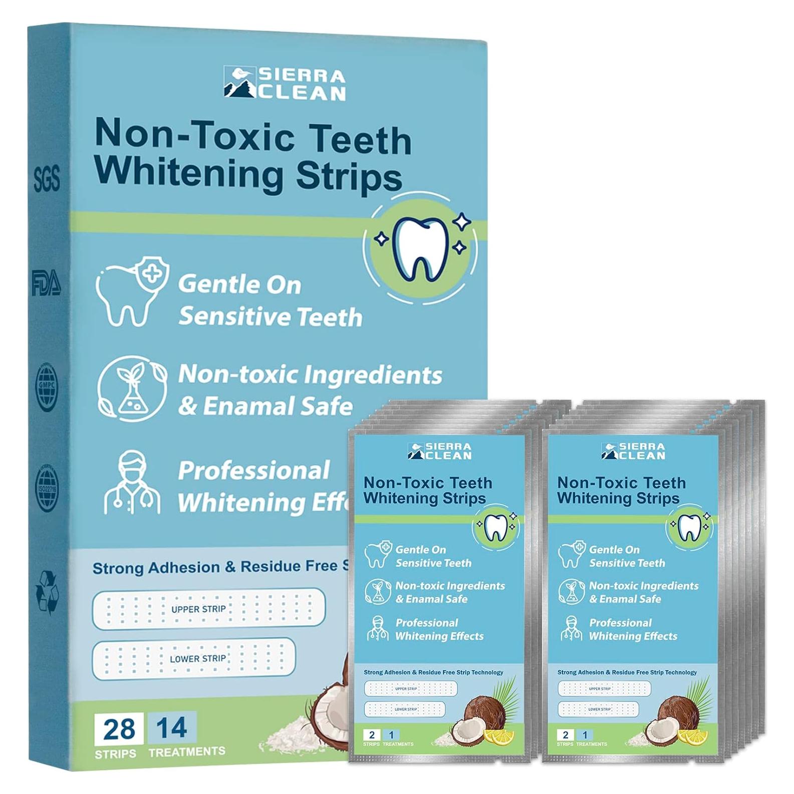 Kit de Tiras Blanqueadoras de Dientes Sierra Clean - 28 Tiras