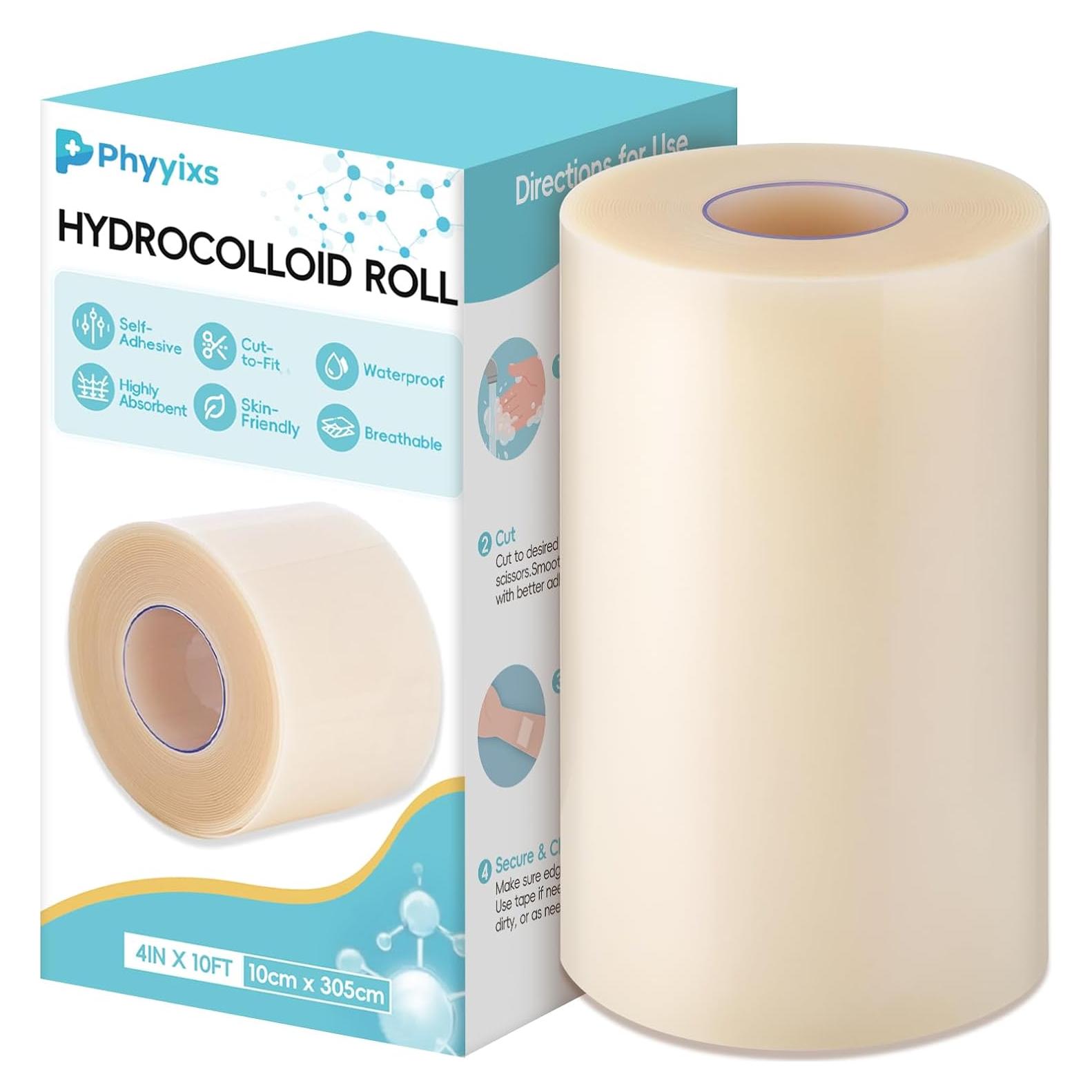 Rollos de hidrocoloide Phyyixs 10cm x 3.05m para heridas