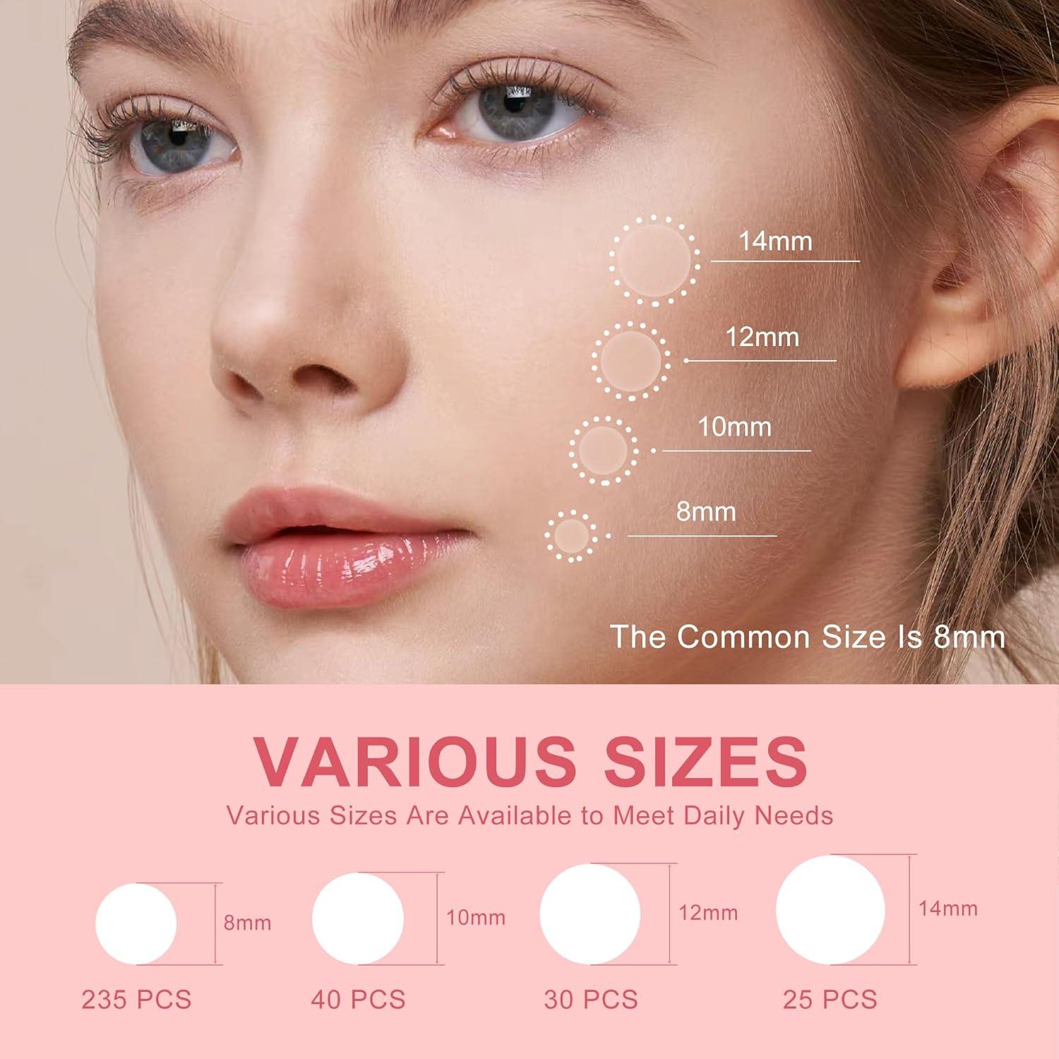 Parche para Granos CELECARE - 330 Piezas, 4 Tamaños, Hidrocoloide