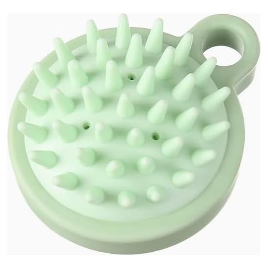 Masajeador de Cuero Cabelludo ASEANAO Verde - Cepillo de Silicona